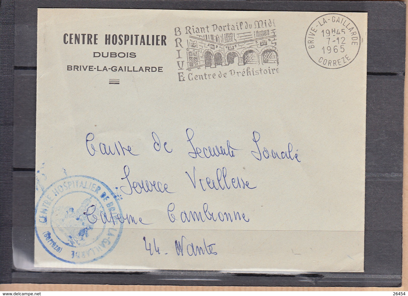 4 Secap " BRIVE Centre De  ..." Sur Lettre De BRIVE LA GAILLARDE Correze Avec ENTETES DIFFERENTES 1965 68 71 - Annullamenti Meccaniche (Varie)