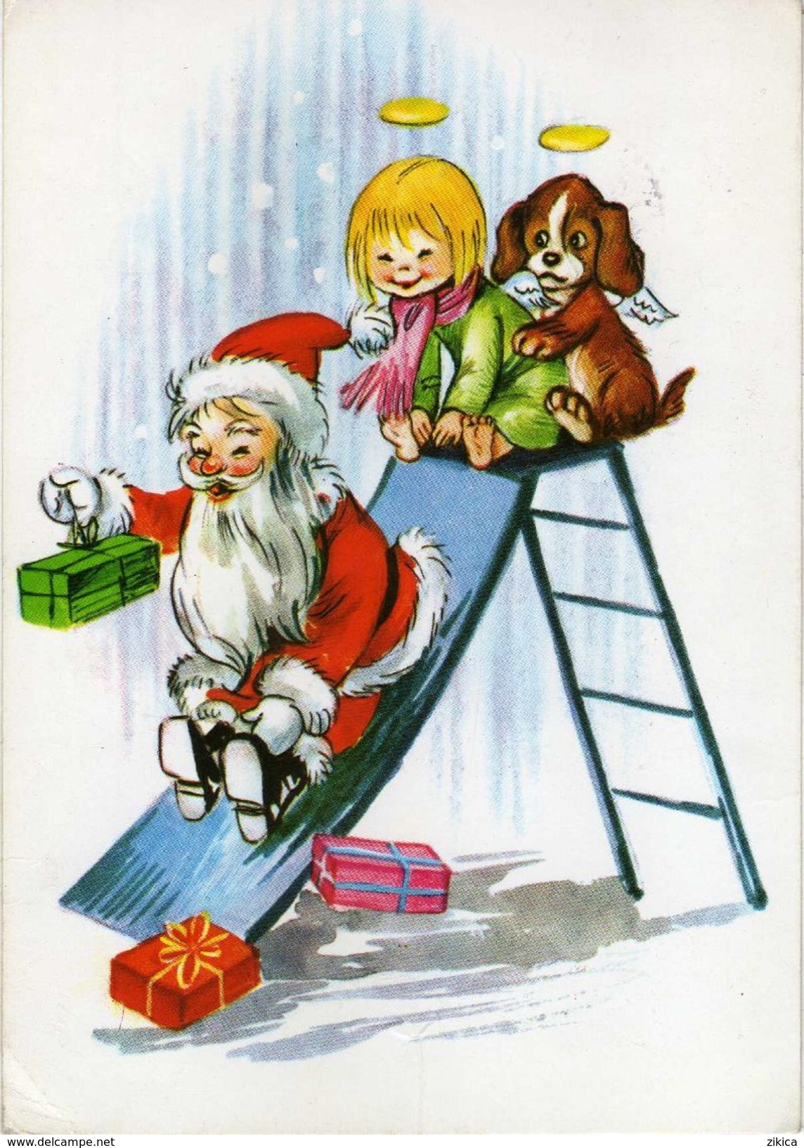 Christmas > Santa Claus.Angel.Dog - Santa Claus