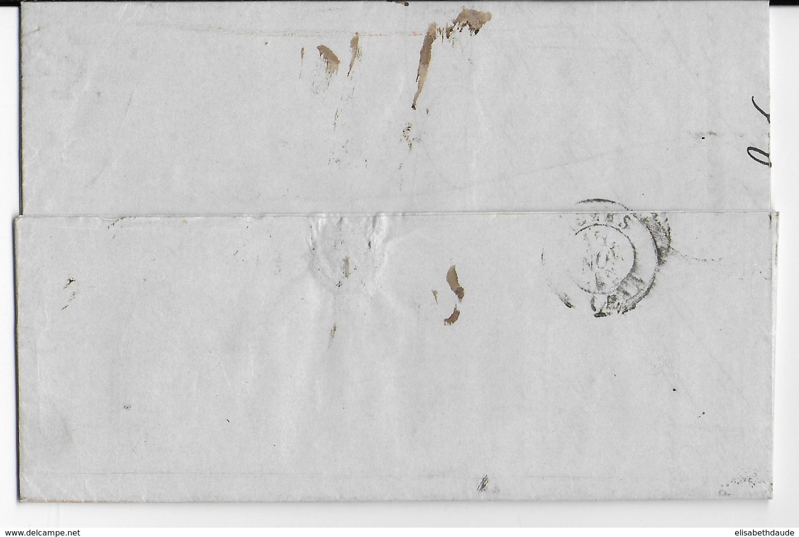 PRUSSE - 1849 - LETTRE De STETTIN Avec CACHET D' ENTREE PRUSSE Par VALENCIENNES => ANGERS - Entry Postmarks