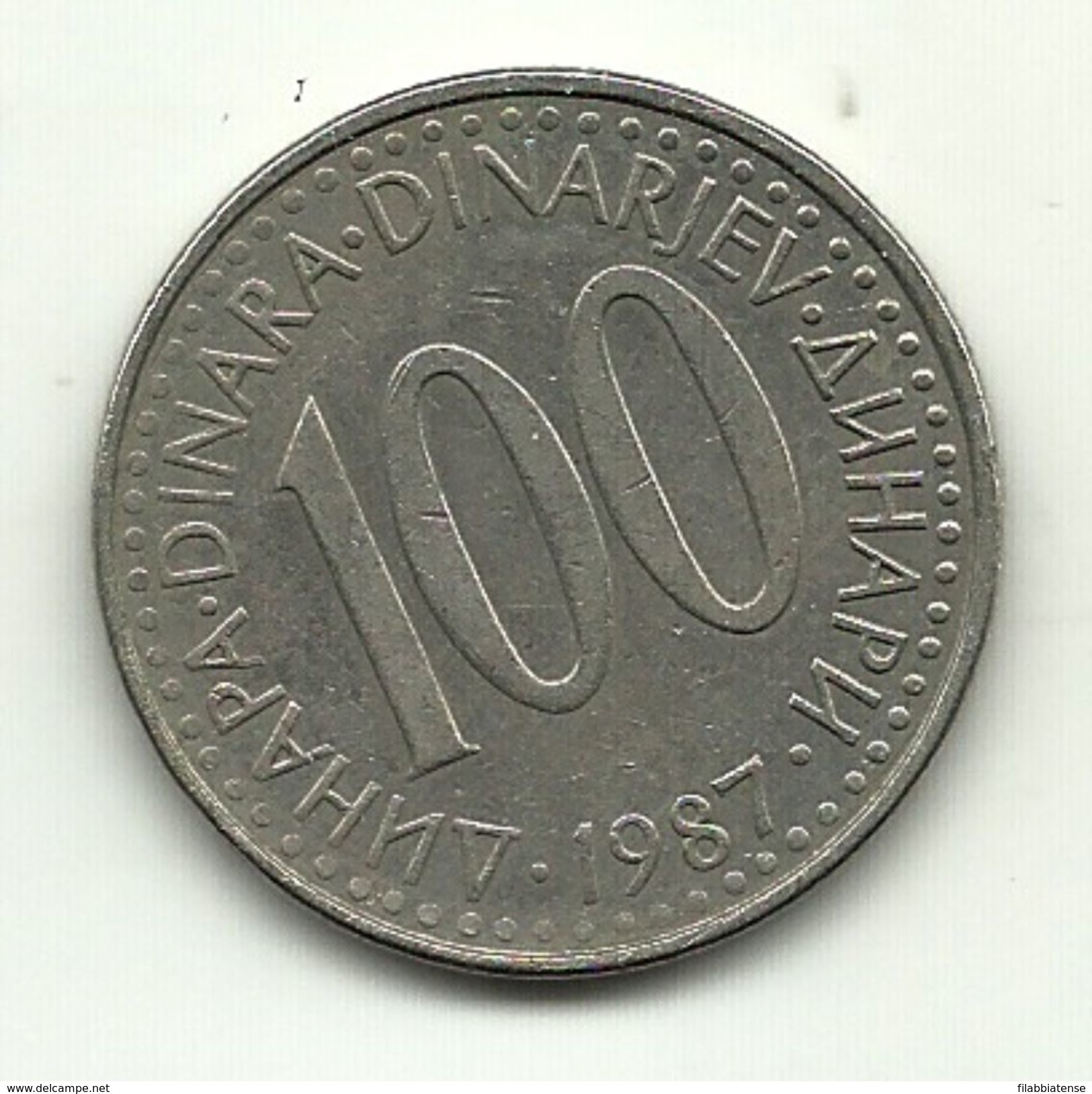 1987 - Jugoslavia 100 Dinara         ---- - Jugoslavia