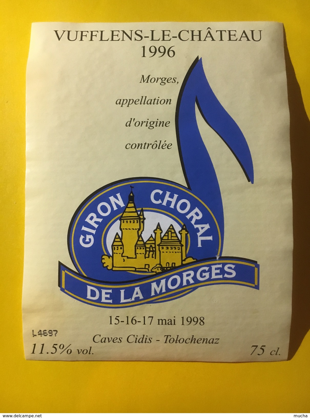 5864 - Giron Choral De La Morges Mai1998 Vufflens-le.Château 1996 Suisse - Musique