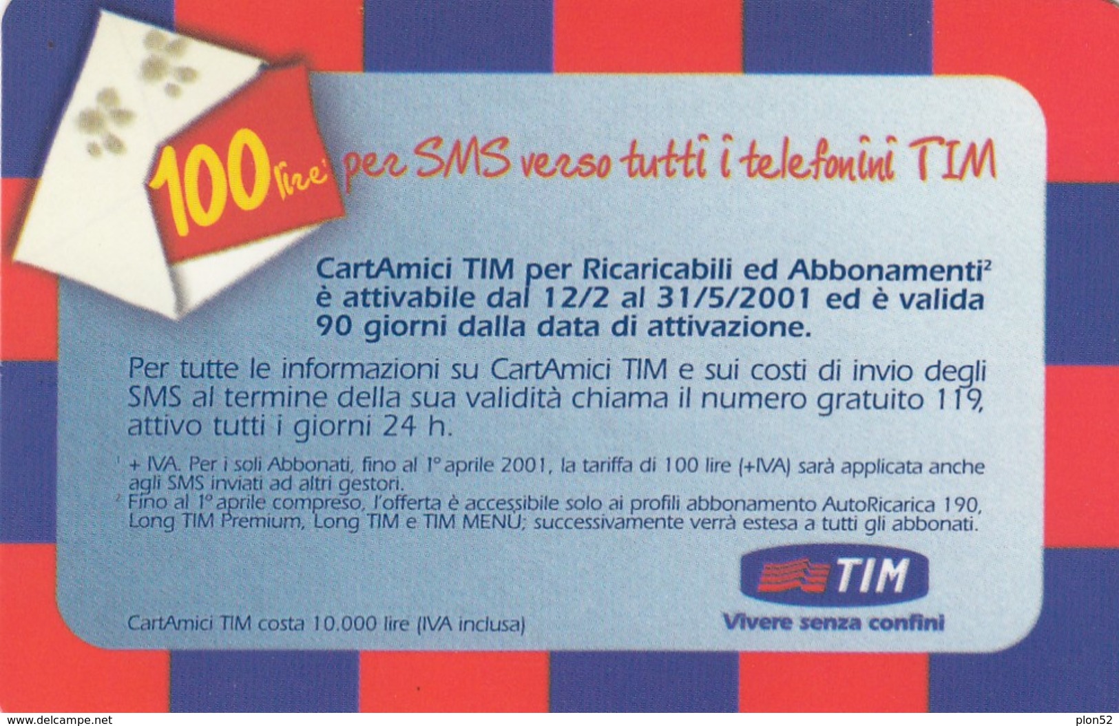 11170- FREE CARD TIM - USATA - Tests & Servicios