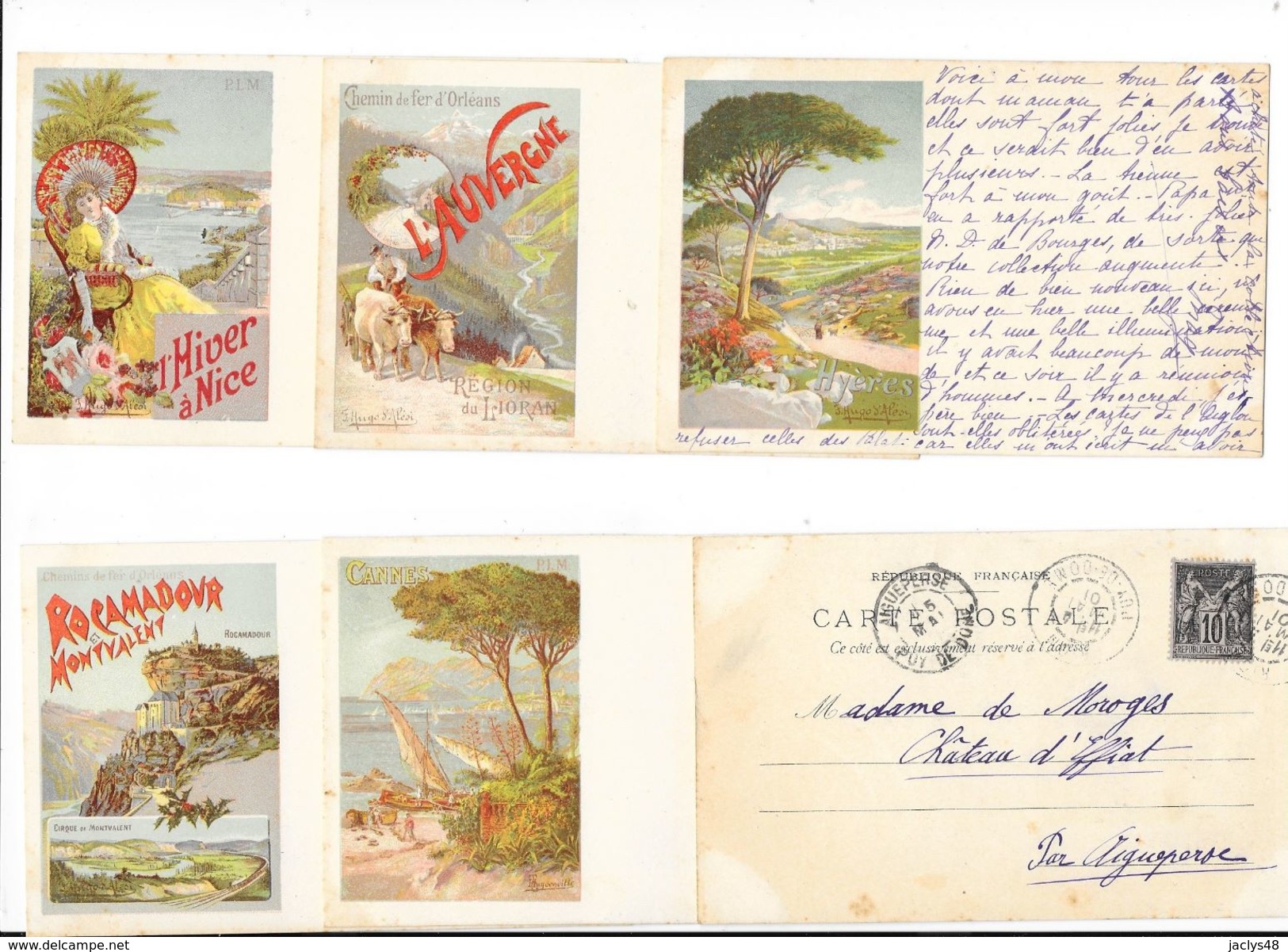9 Cartes Publicitaires Pour PLM Signées Hugo D'Alési - 1901 - Cartes Précurseurs - # Lot RARE #   - L 1 - D'Alési, Hugo