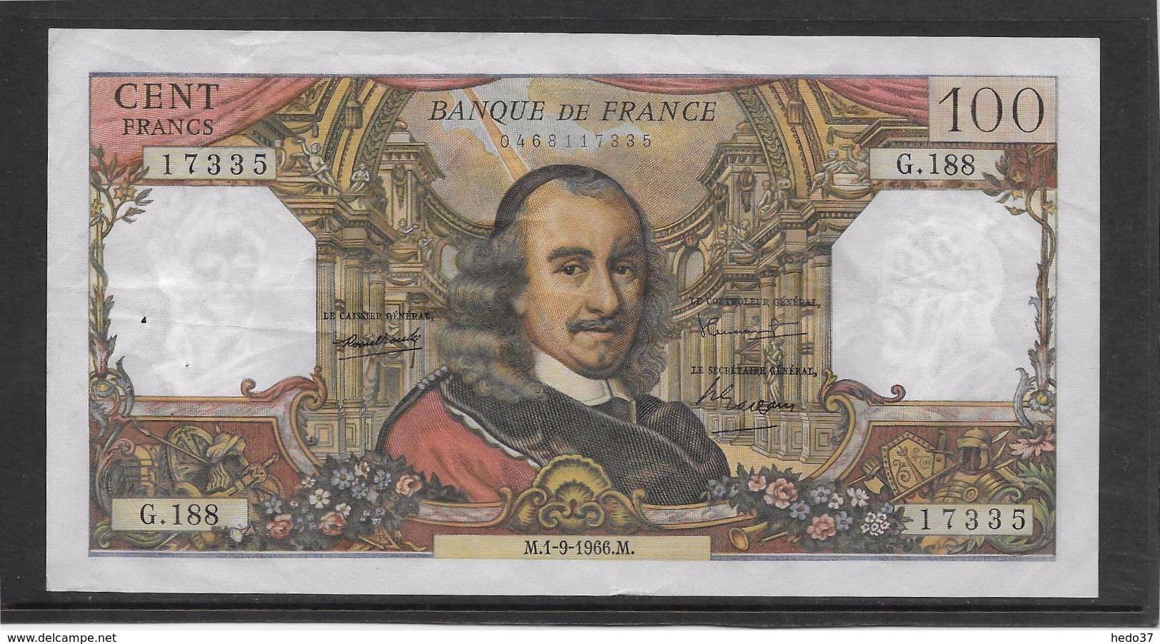 France 100 Francs Corneille - 1-9-1966 - Fayette N°65-14 - TTB - 100 F 1964-1979 ''Corneille''