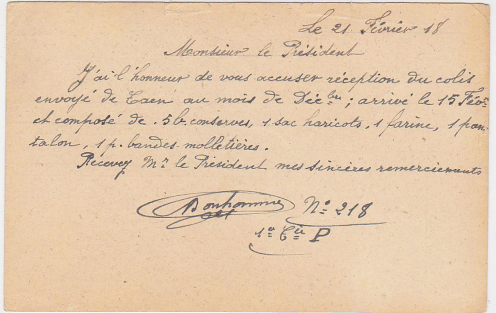 FRANCE GERMANY 1918 (21.2.) P.O.W. PC CAMP LANDSHUT (Isar) TO CAEN - Sonstige & Ohne Zuordnung