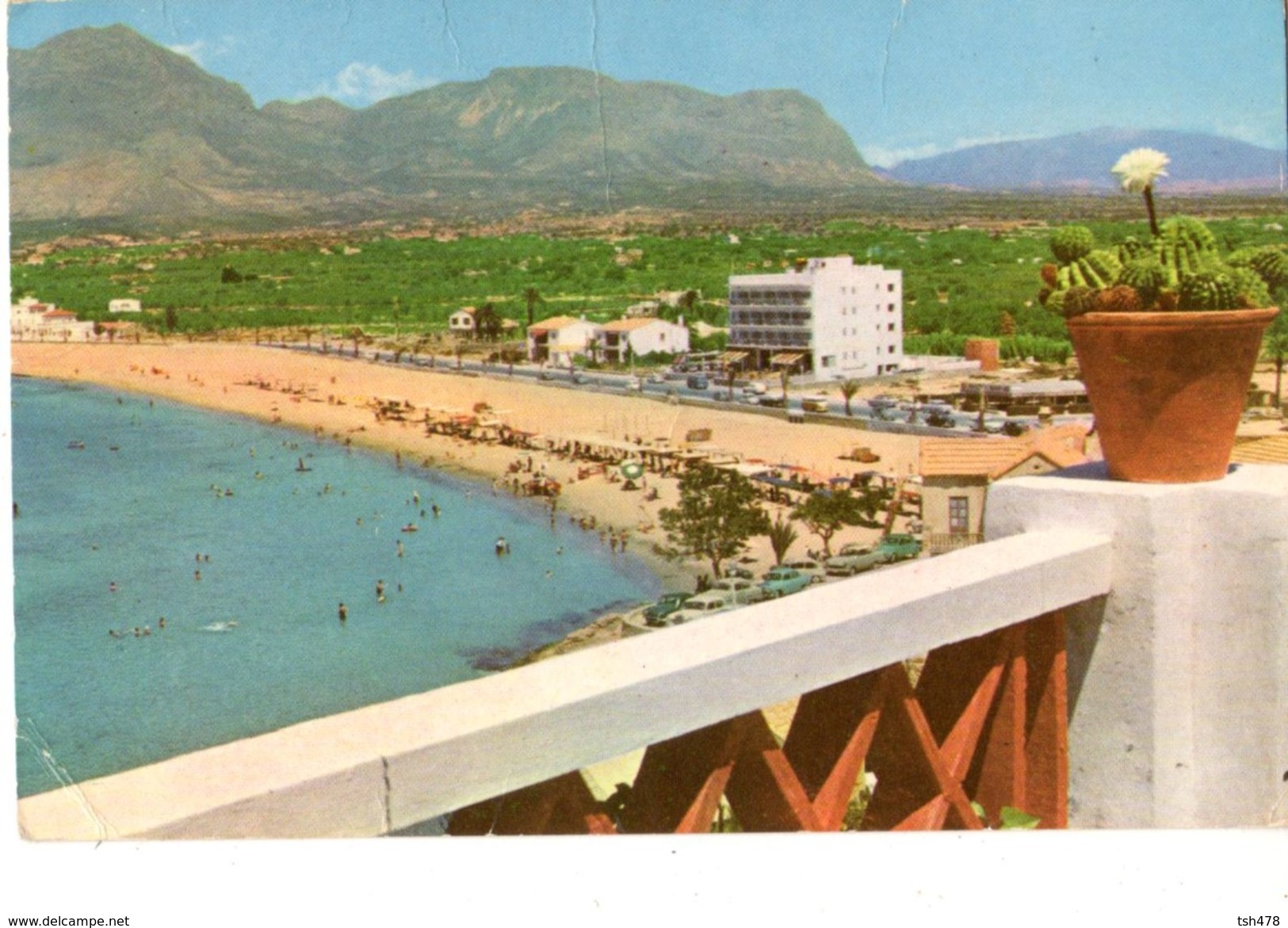 ESPAGNE---BENIDORM--panoramique De La Plage De Levante--voir 2 Scans - Autres & Non Classés