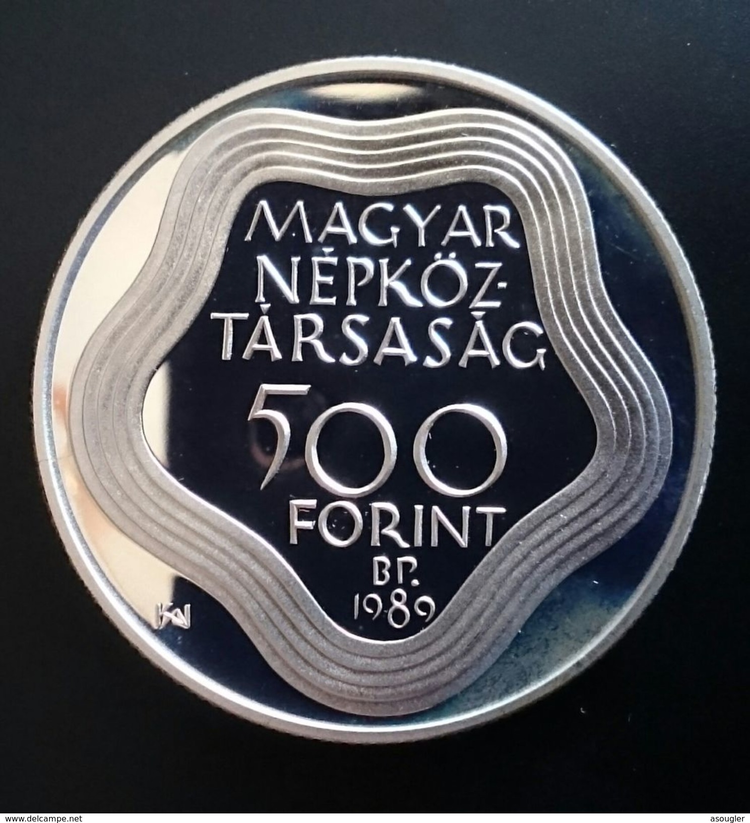 HUNGARY 500 FORINT 1989 SILVER PROOF "OLYMPIC GAMES 1992" Free Shipping Via Registered Air Mail - Hongrie