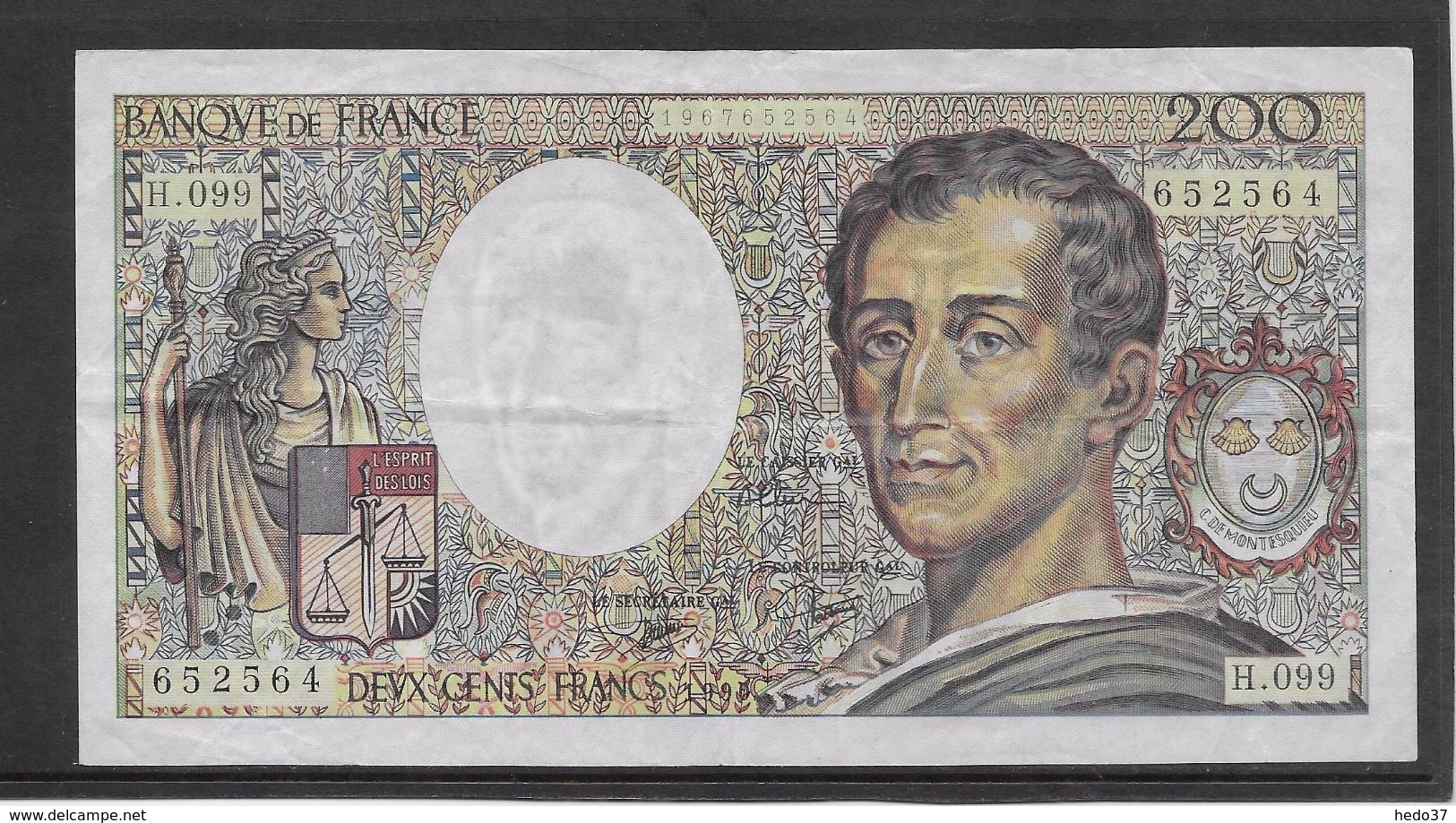 France 200 Francs Montesquieu - 1990 - Fayette N°70-10b - TTB - 200 F 1981-1994 ''Montesquieu''