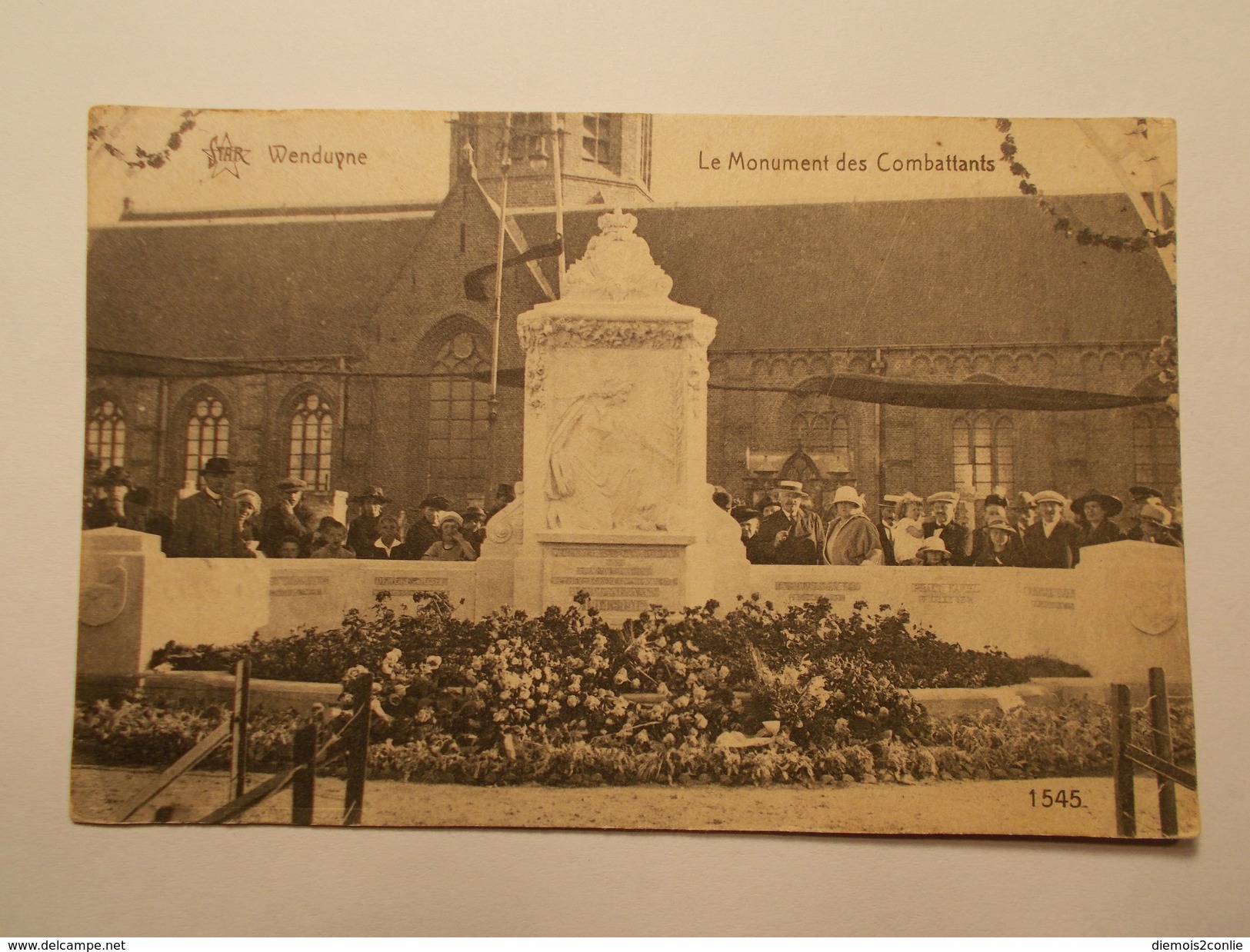 Carte Postale - BELGIQUE - Wenduyne - Le Monument Des Combattants (1955) - Wenduine