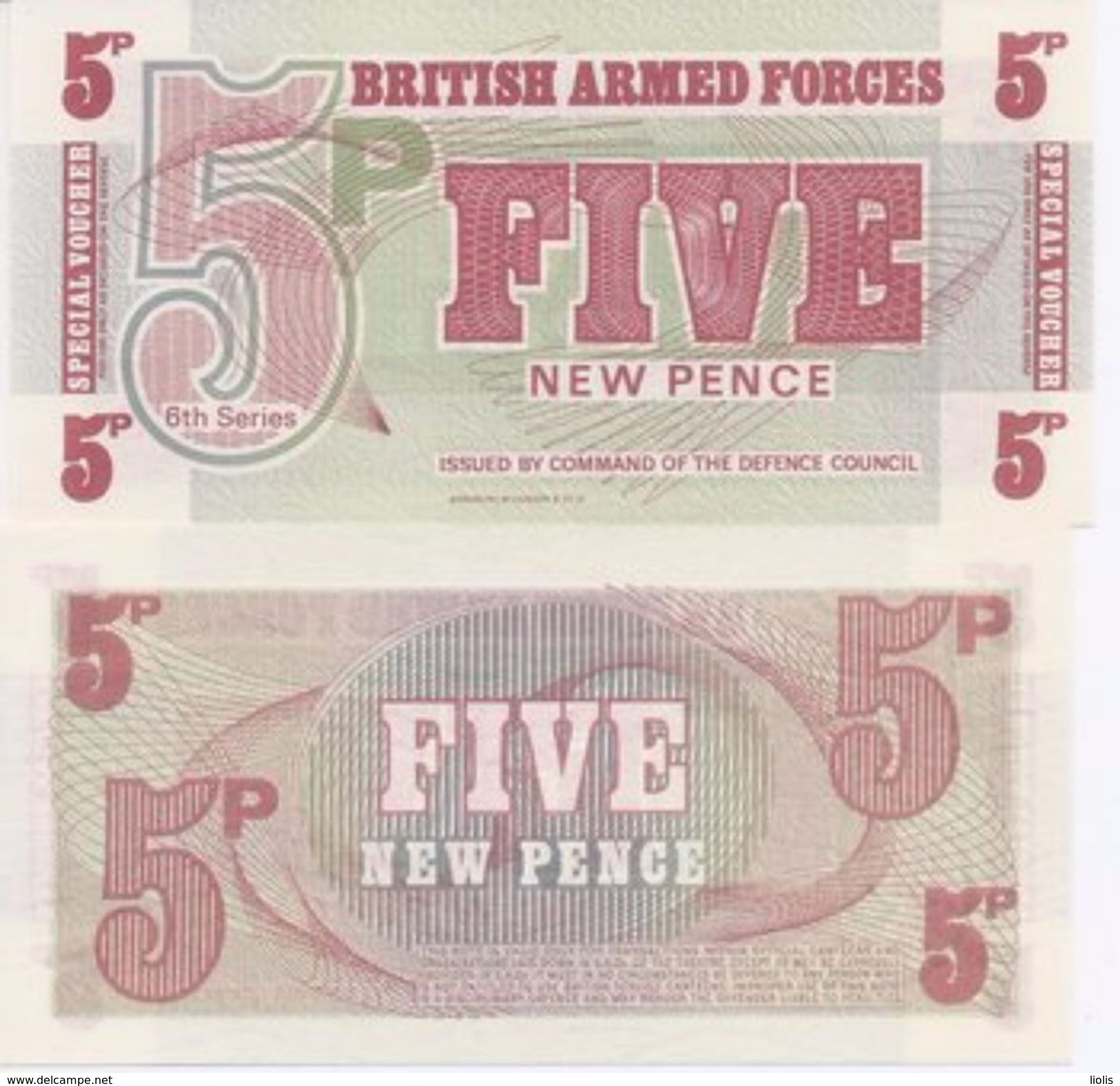 Gran Bretagna 5 New Pence (6th Series) UNC - [ 6] Conmemorativas