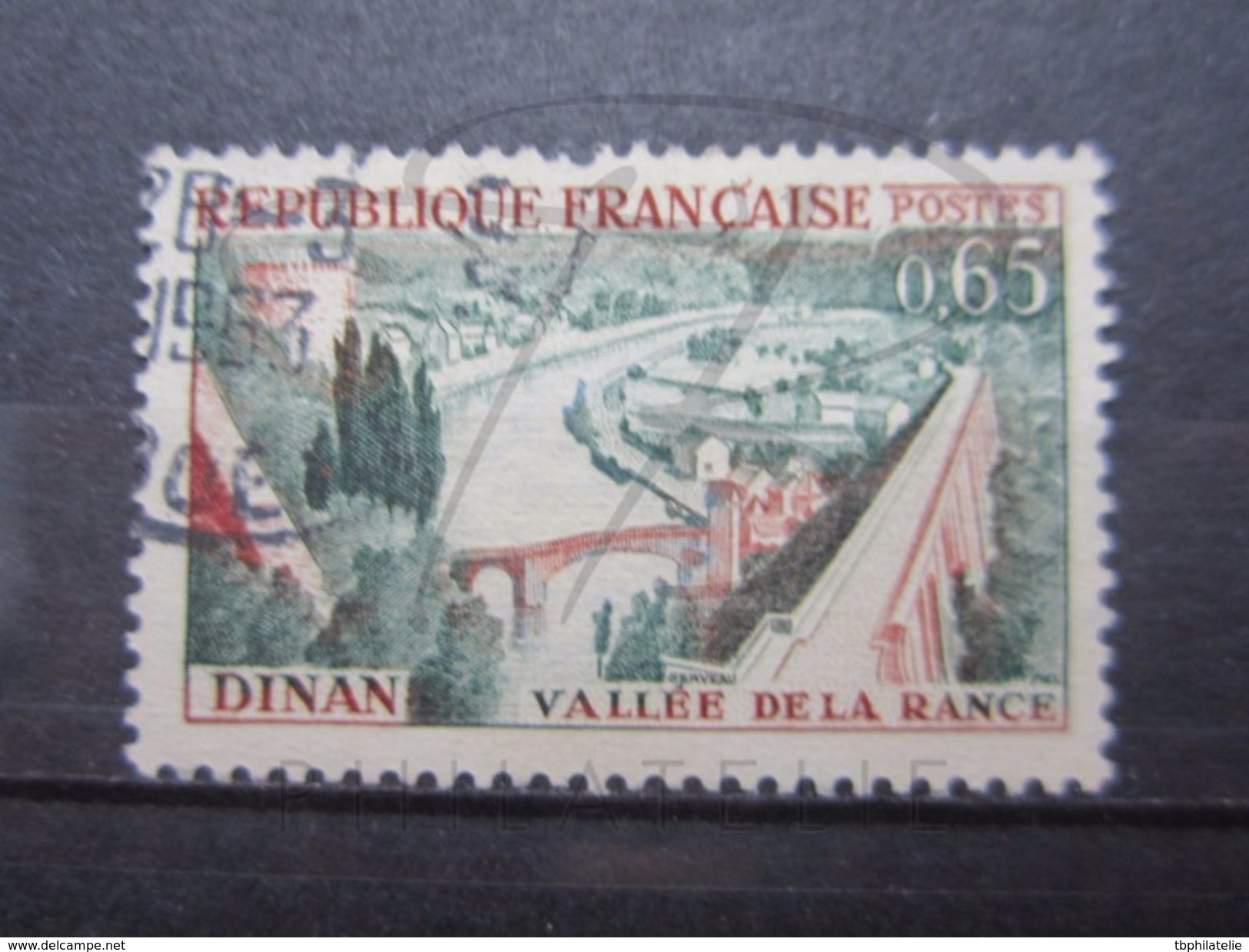 VEND TIMBRE DE FRANCE N° 1315 , HAUT DU PONT BRISE !!! - Oblitérés