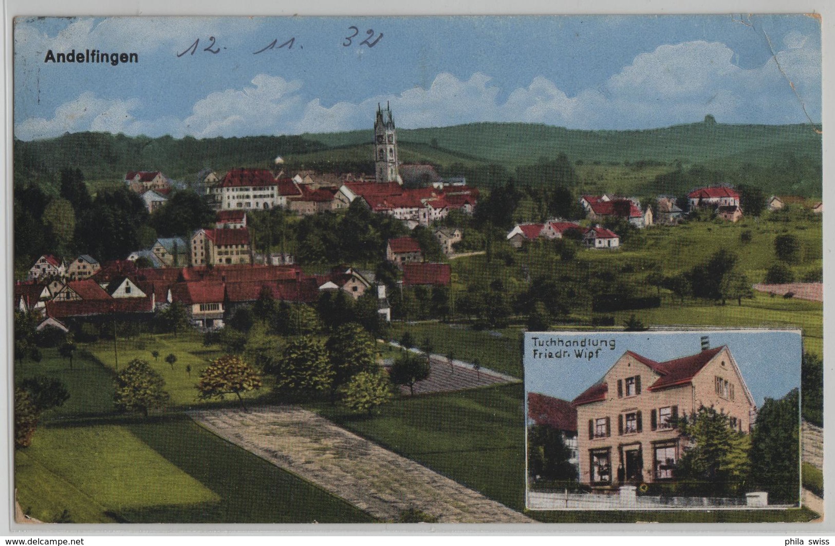 Andelfingen - Generalansicht - Tuchhandlung Friedr. Wipf - Andelfingen