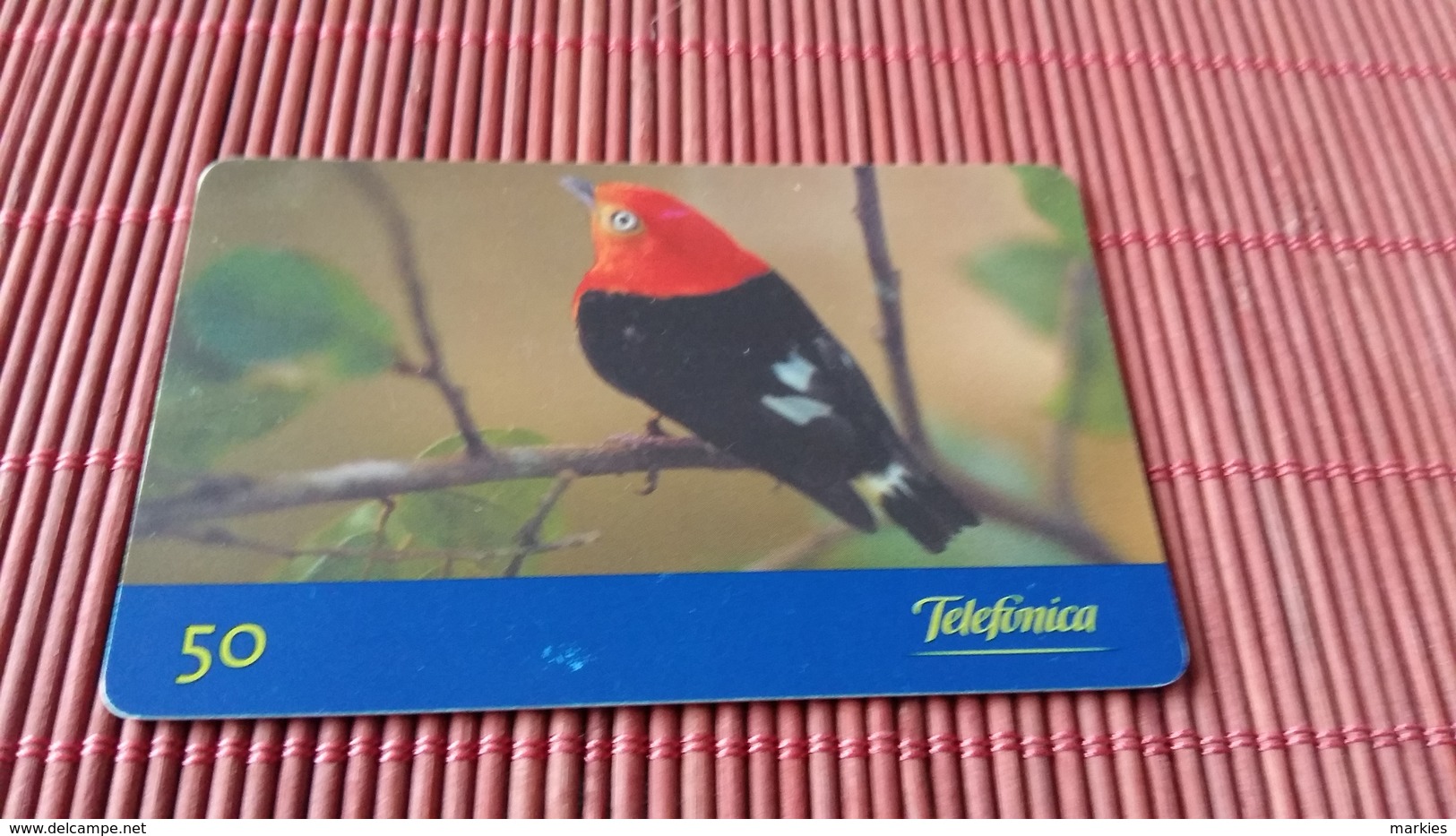 Phonecard Bird - Pájaros Cantores (Passeri)