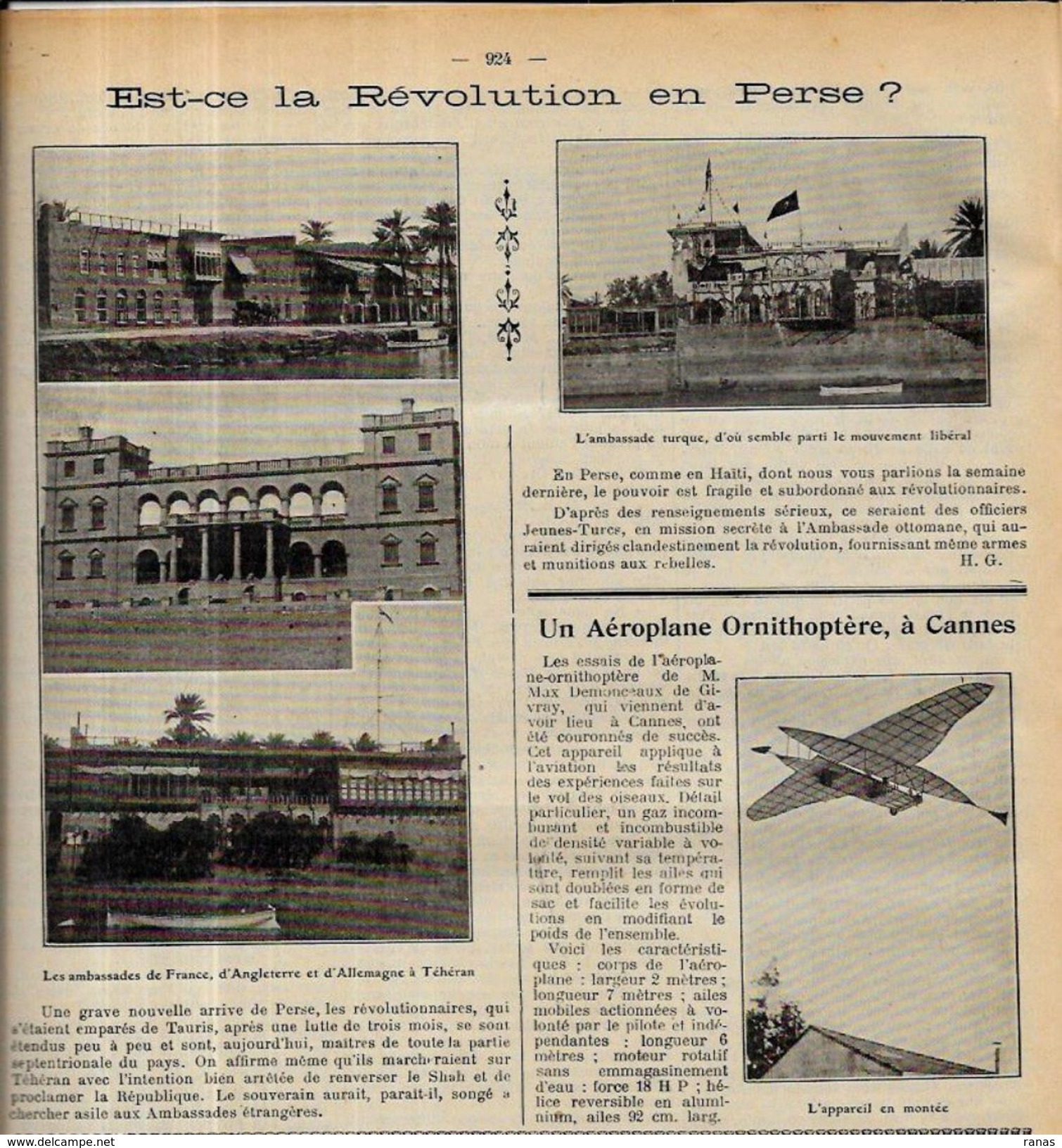 Revue L'actualité N° 467 De 1908 Perse Iran L - Other & Unclassified