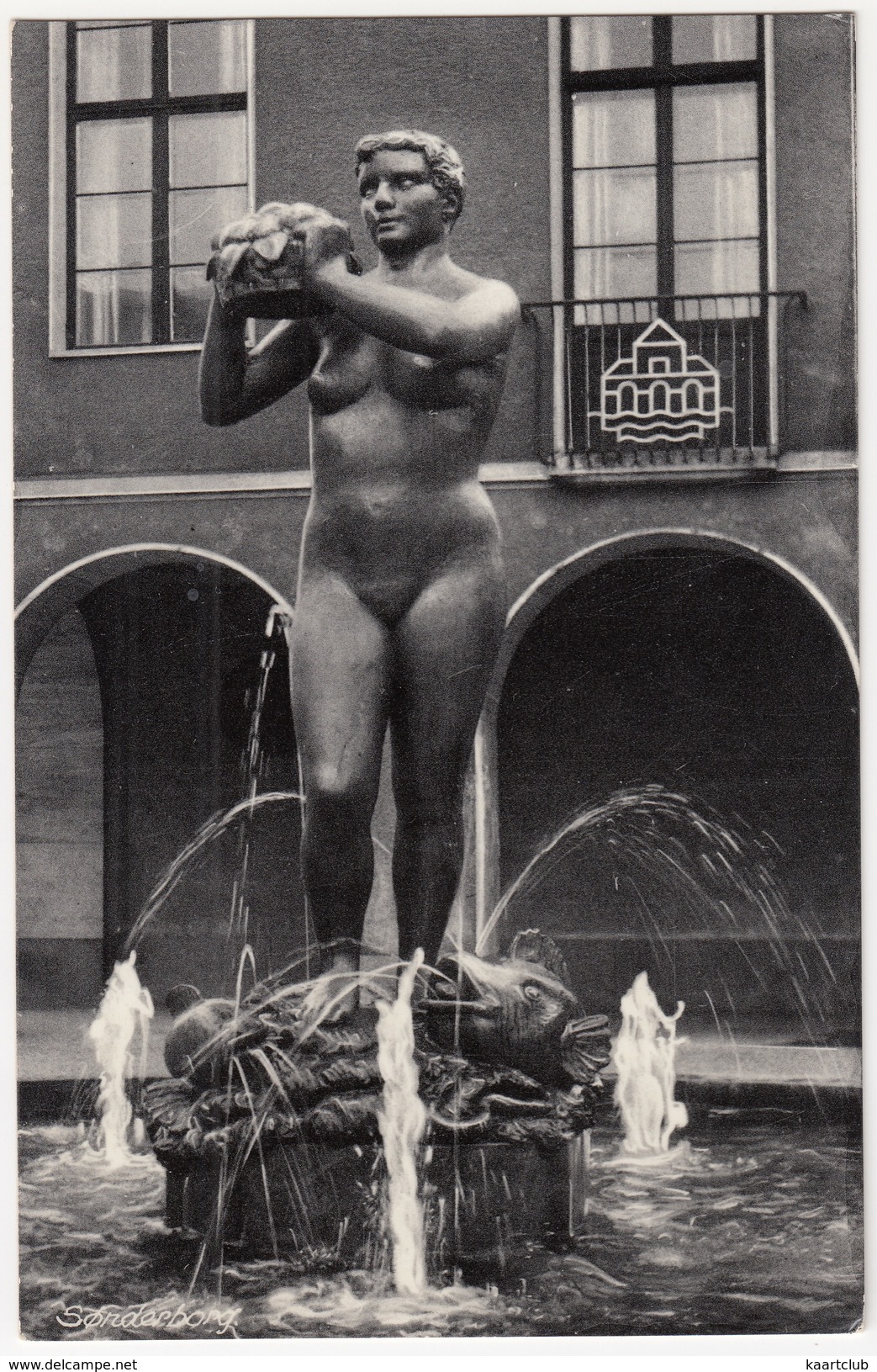 Sonderborg - "Alspigen" Fountain - Bronze Statue  - (Danmark / DK) - Denemarken