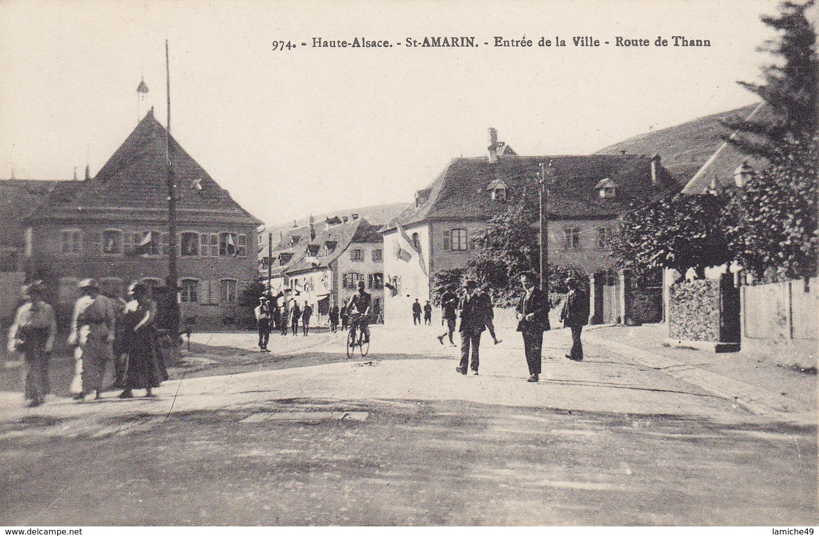 SAINT AMARIN Entrée De La Ville Route De Thann (Haute Alsace ) - Saint Amarin