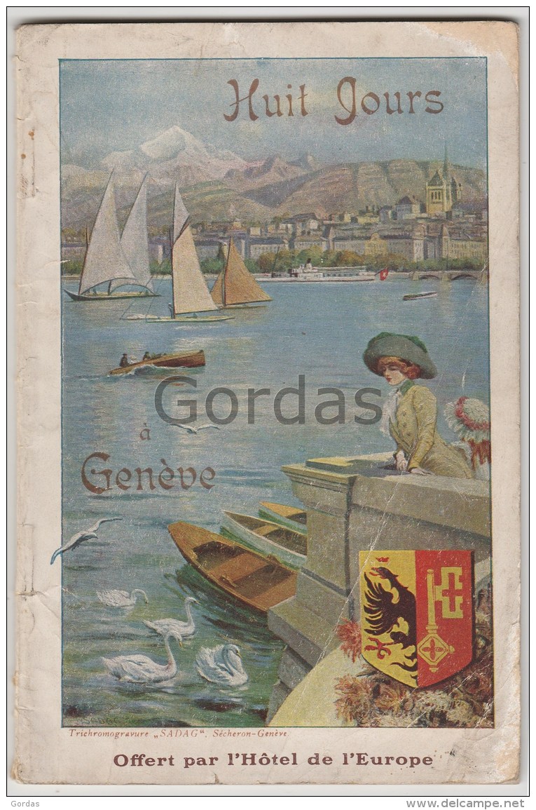 Switzerland - Geneve - Tourism Brochure - 40 Pages - 2 Maps - Views - Genève