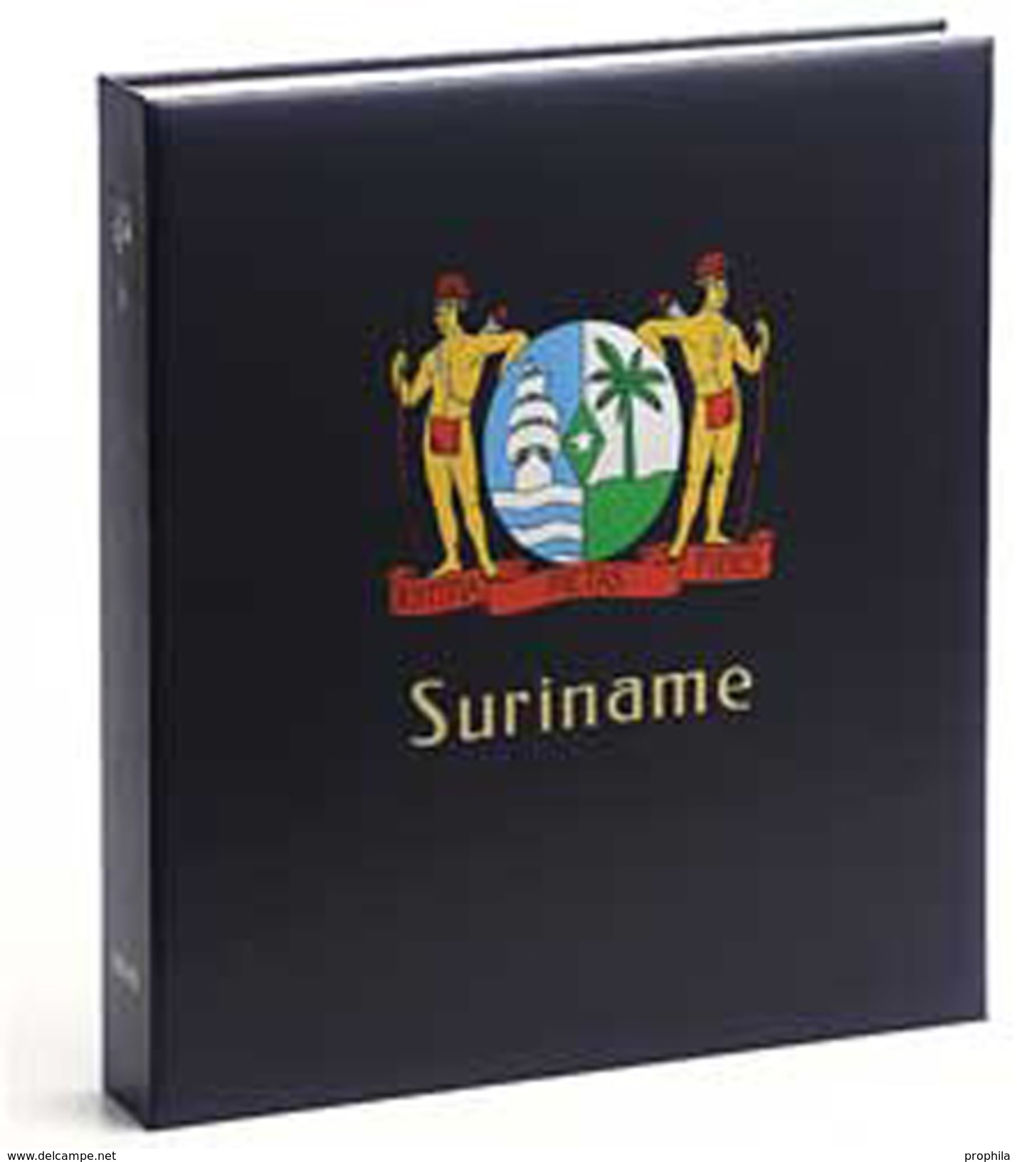 DAVO 1141 Luxus Binder Briefmarkenalbum Surinam I - Large Format, Black Pages