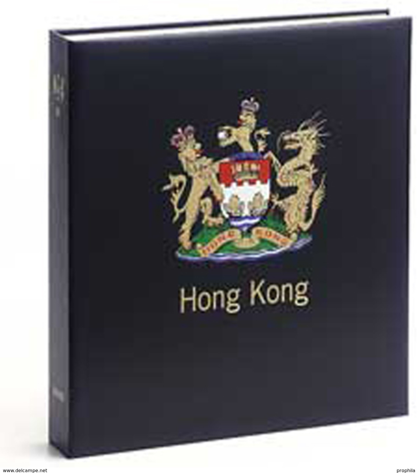 DAVO 12543 Luxus Binder Briefmarkenalbum Hong Kong III (GB) - Groß, Grund Schwarz