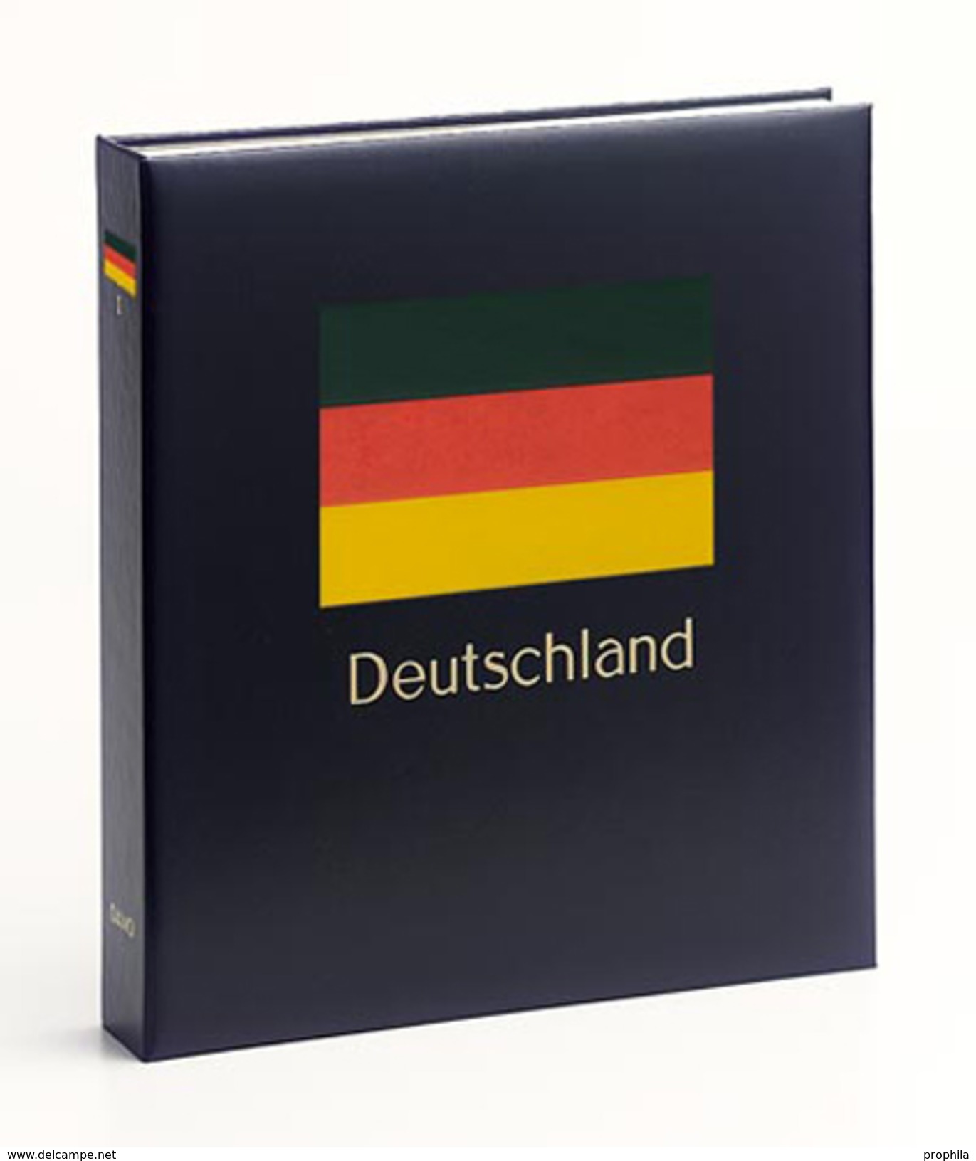 DAVO 13242 Luxus Binder Briefmarkenalbum Deutschland Vereinigten II - Large Format, Black Pages