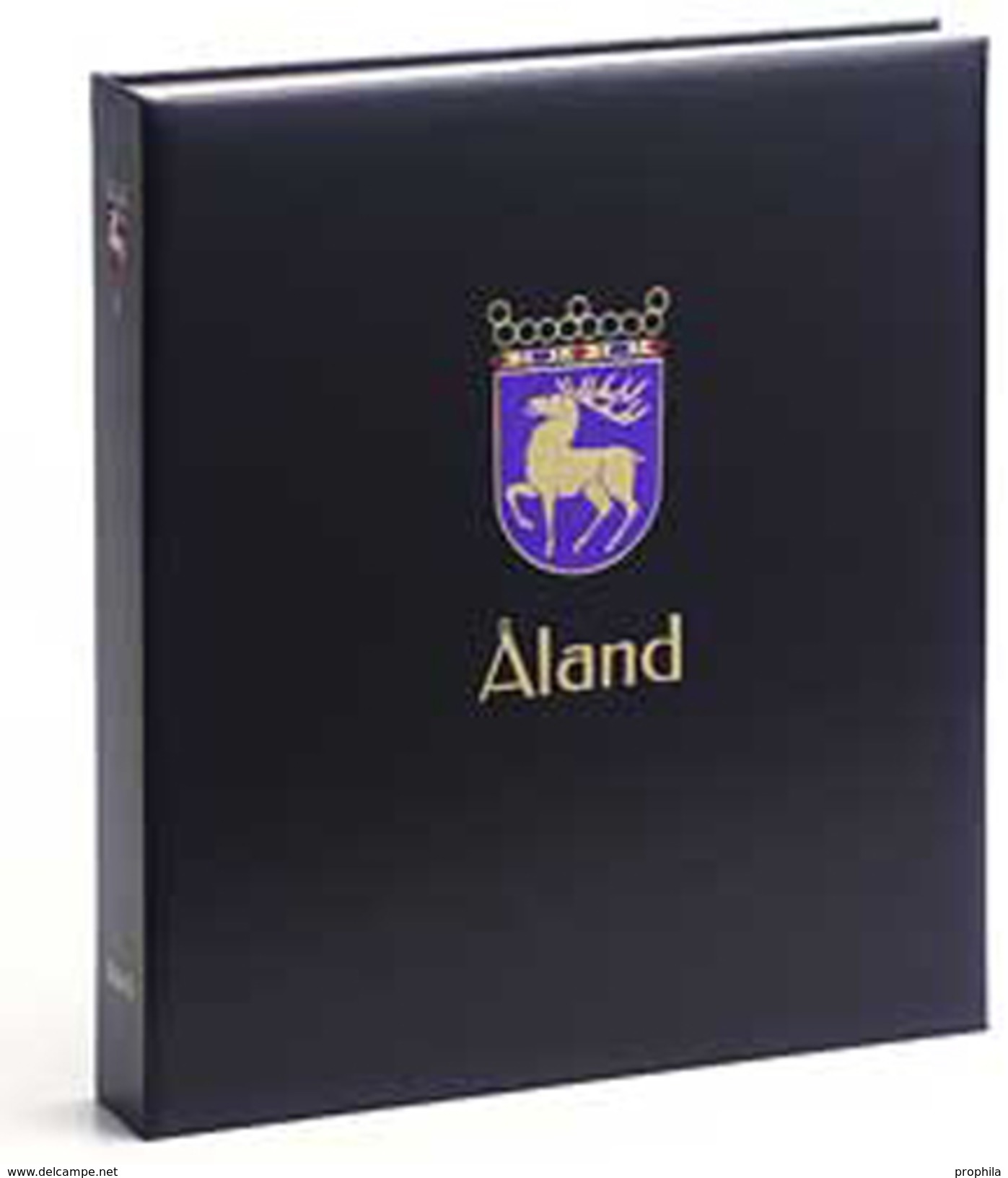 DAVO 1341 Luxus Binder Briefmarkenalbum Aland I - Large Format, Black Pages