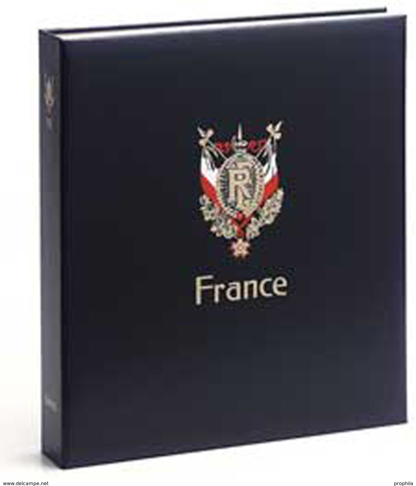 DAVO 13723 Luxus Binder Briefmarkenalbum Frankreich VIII - Groß, Grund Schwarz