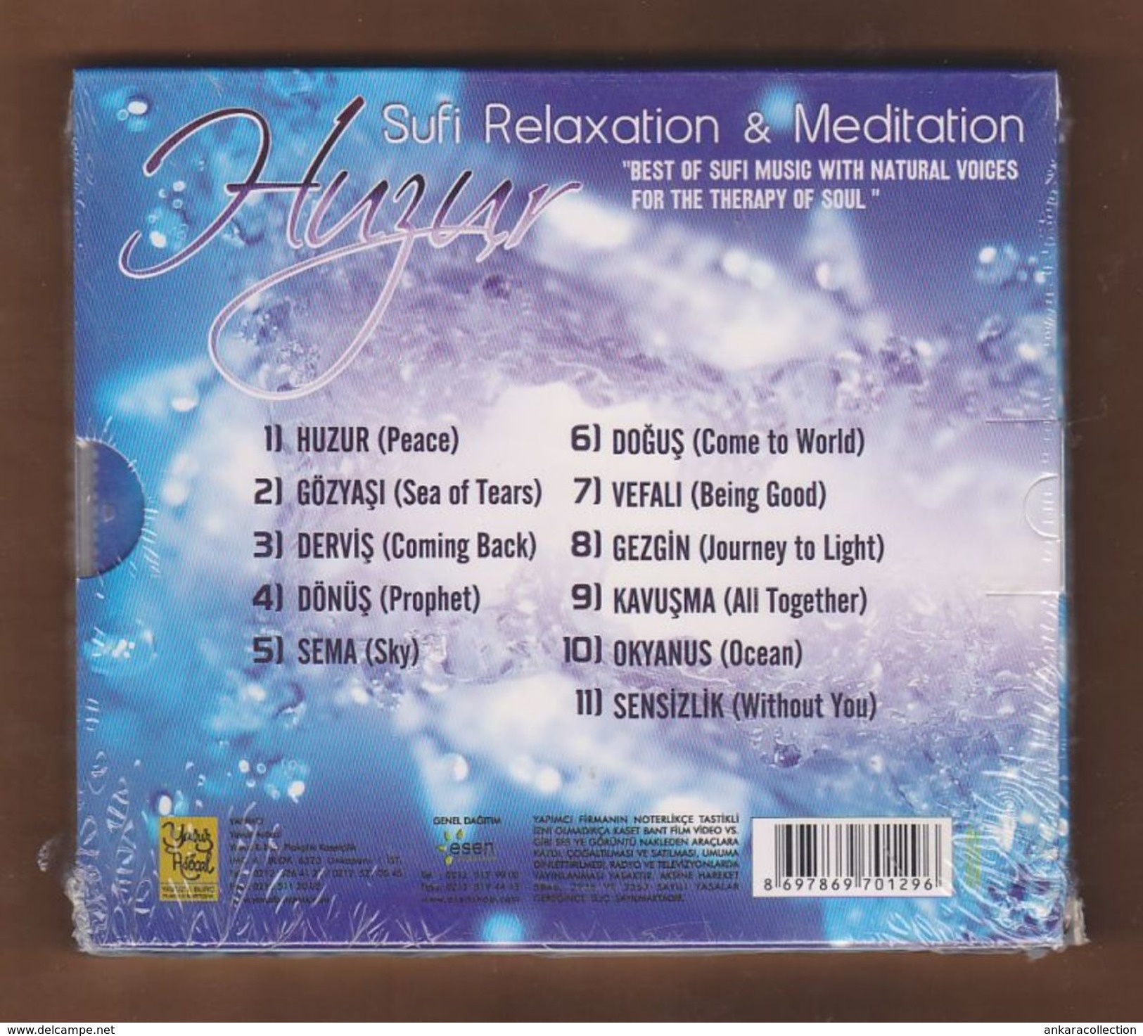 AC -  Sufi Relaxation & Meditation Huzur Best Of Sufi Music With Natural Voices For The Therapy Of Soul BRAND NEW TURKIS - Wereldmuziek
