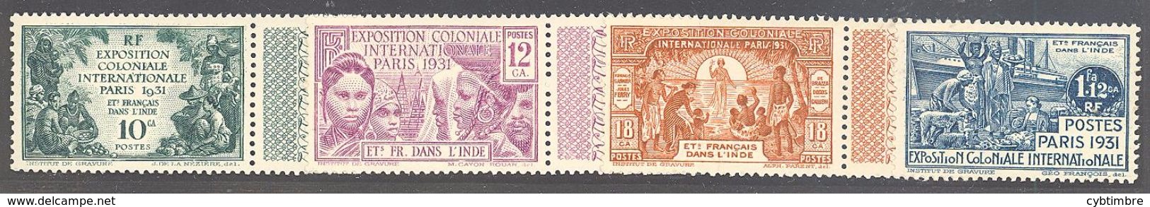 Inde: Yvert N°105/108*;  Cote 21.00€ - Unused Stamps