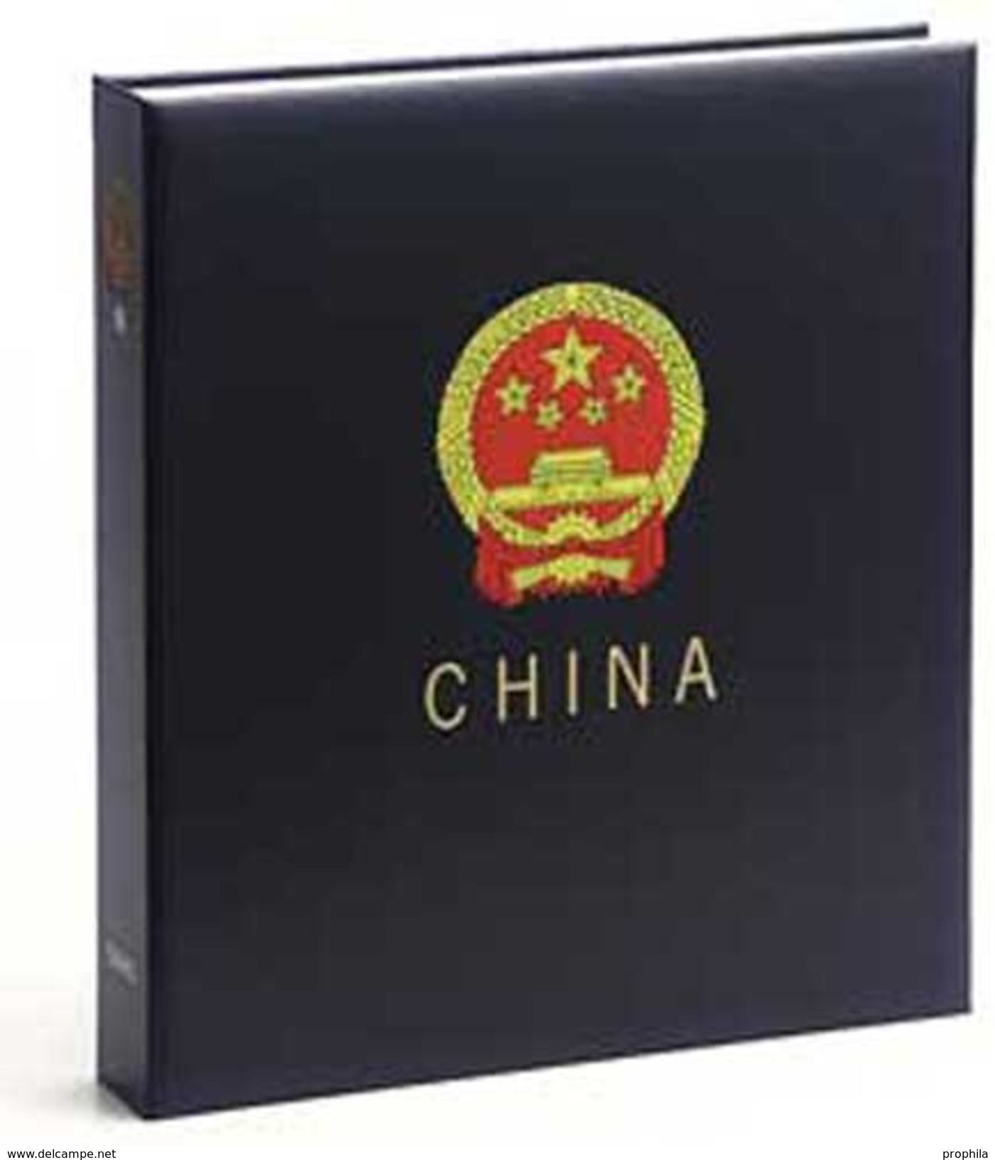 DAVO 2444 Luxus Binder Briefmarkenalbum China IV - Groß, Grund Schwarz