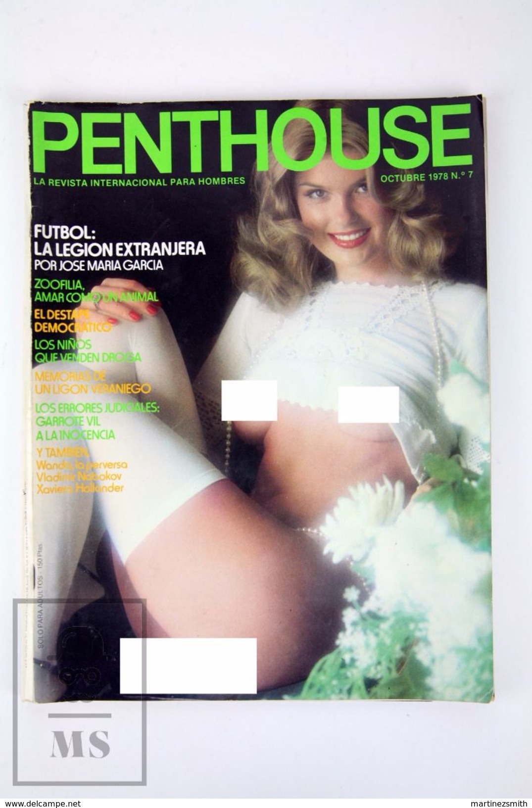 Vintage 1978 Men's Magazine - Penthouse Spanish Edition Nº 7 - Nude Poster Inside & Salvador Dali Article - [1] Until 1980