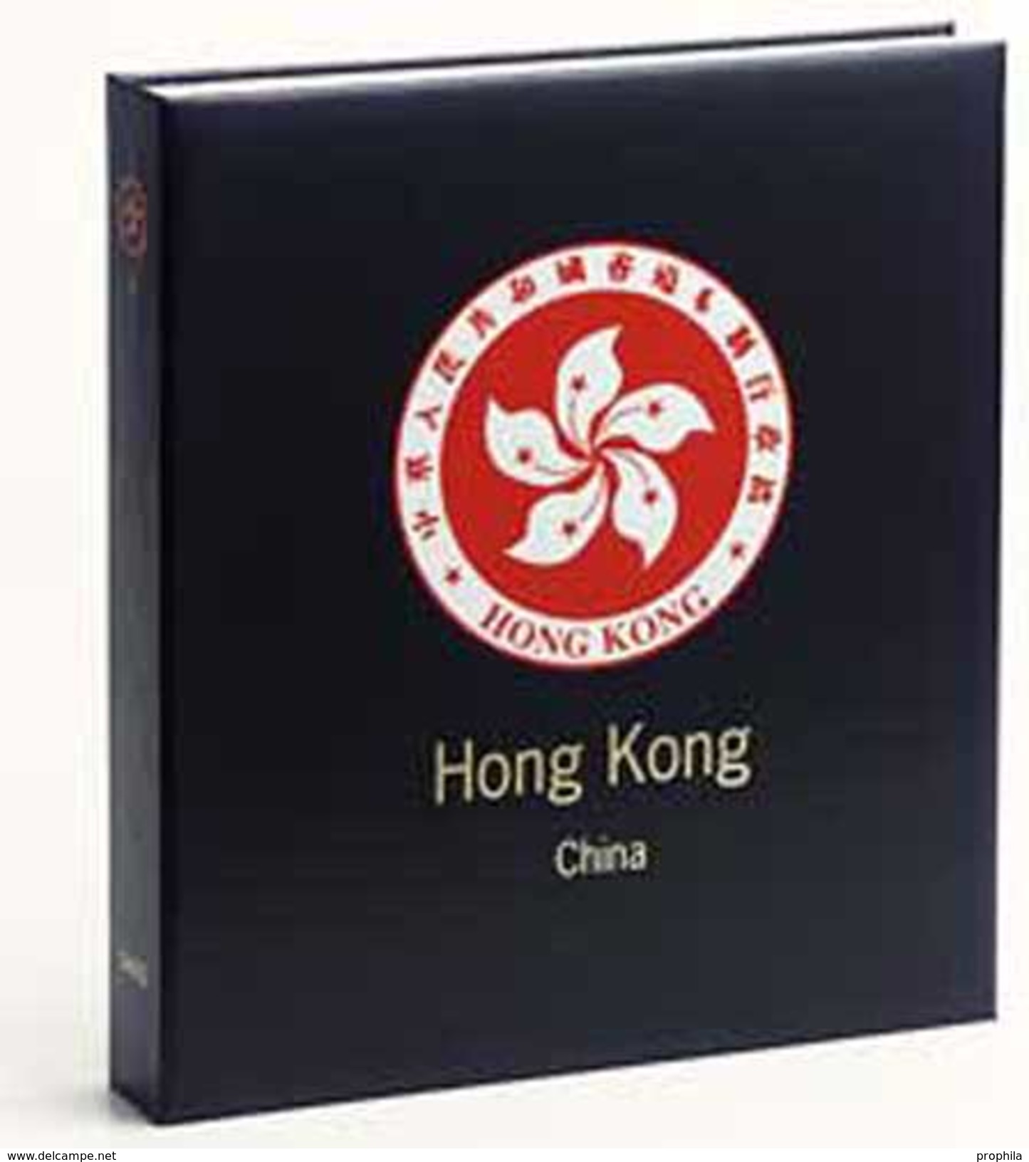 DAVO 2542 Luxus Binder Briefmarkenalbum Hong Kong II (China) - Grand Format, Fond Noir