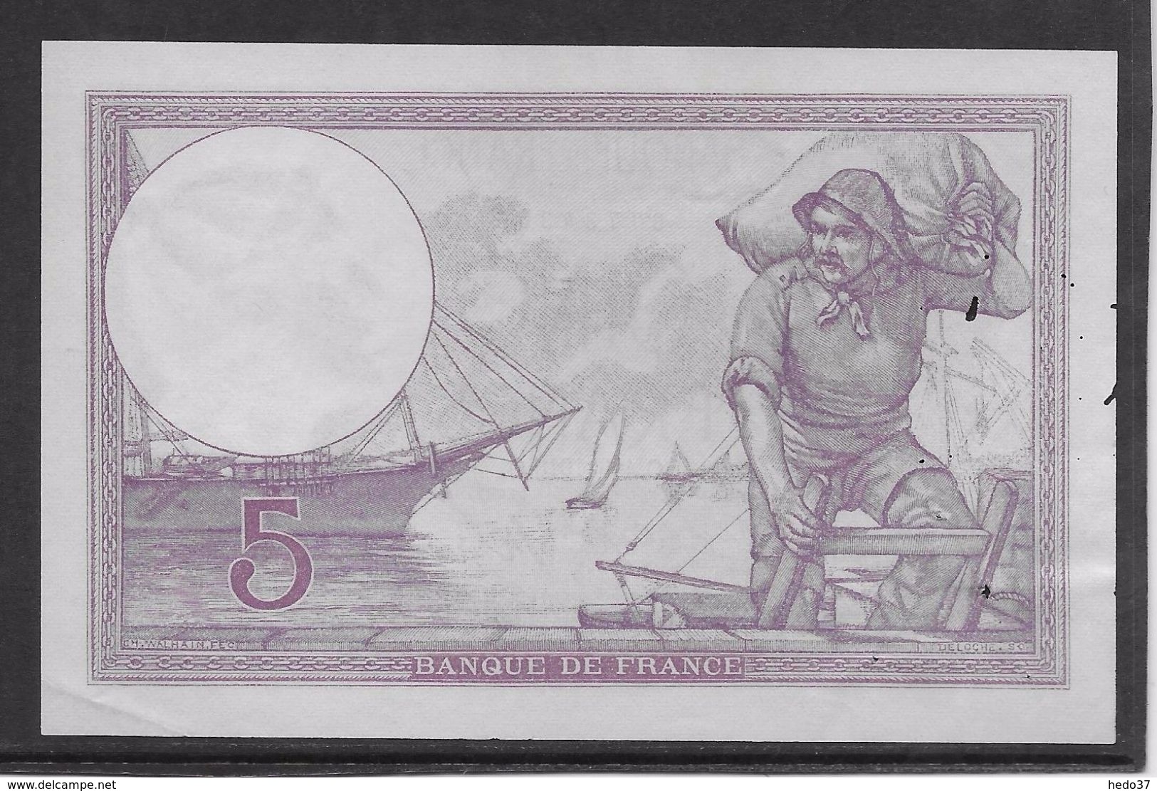 France 5 Francs Violet Type 1917 - 4-9-1918 - Trous Vermiculaires Sinon Neuf - 5 F 1917-1940 ''Violet''