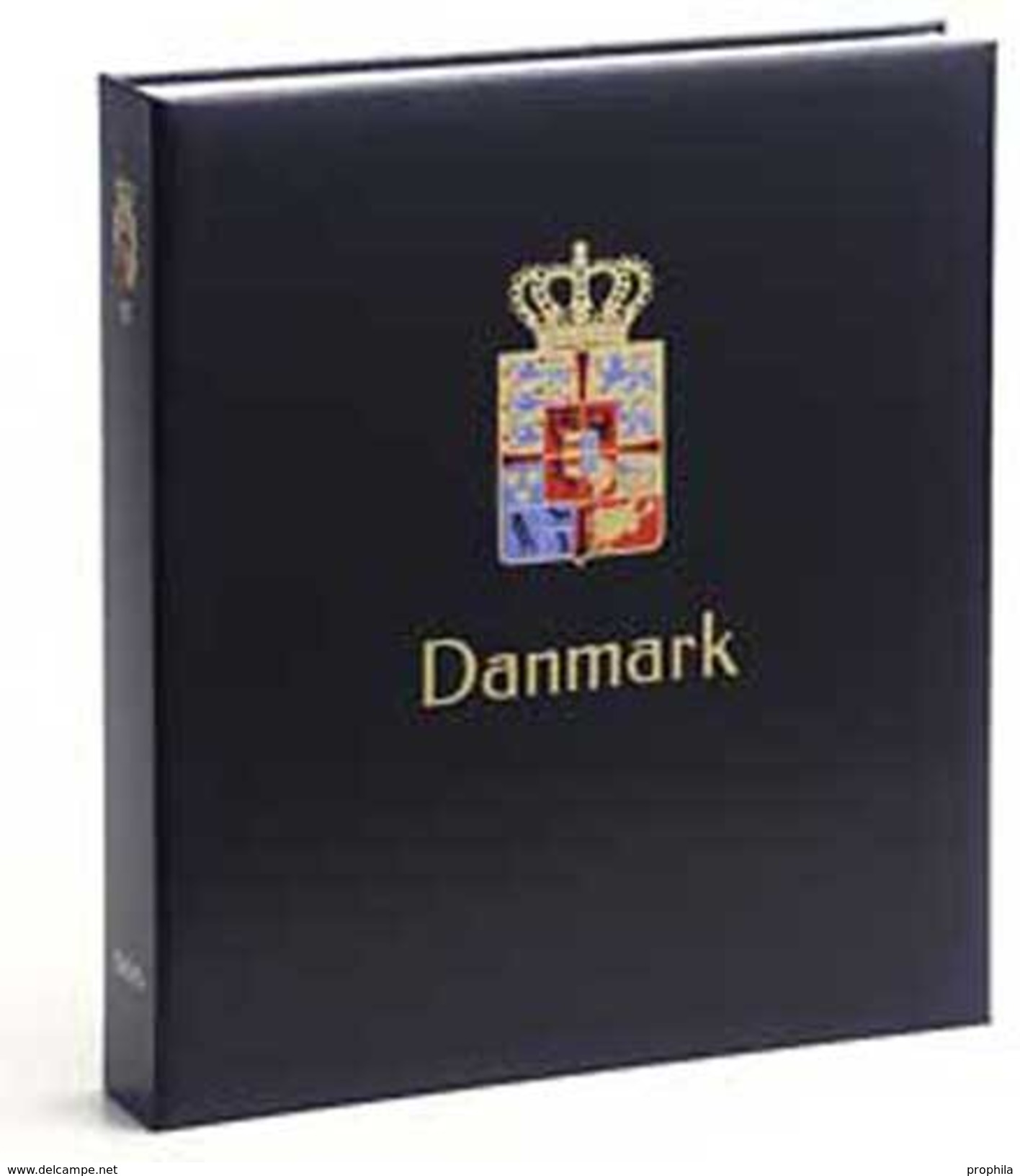 DAVO 2741 Luxus Binder Briefmarkenalbum Dänemark I - Groß, Grund Schwarz