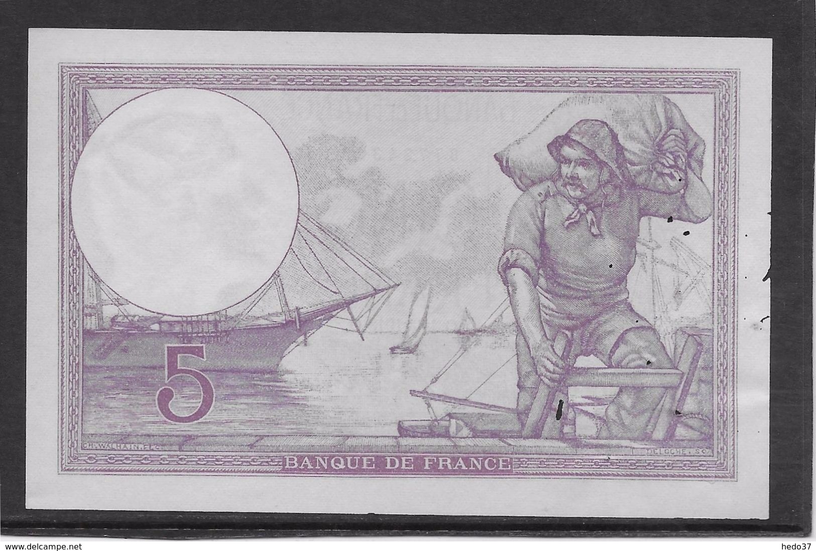 France 5 Francs Violet Type 1917 - 4-9-1918 - Trous Vermiculaires Sinon Neuf - 5 F 1917-1940 ''Violet''