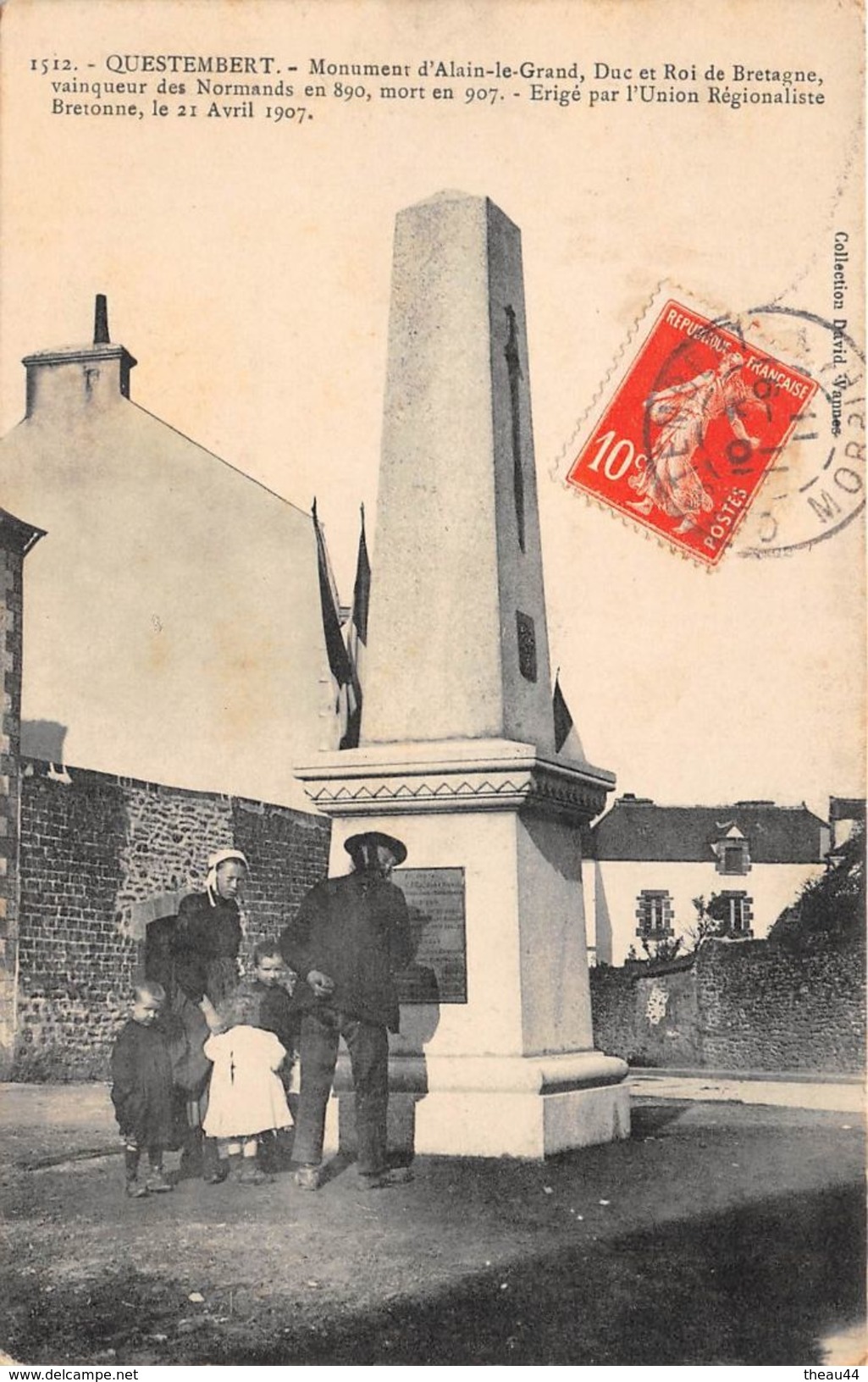 ¤¤  -  QUESTEMBERT   -   Monument D' Alain-le-Grand , Duc Et Roi De Bretagne -  ¤¤ - Questembert