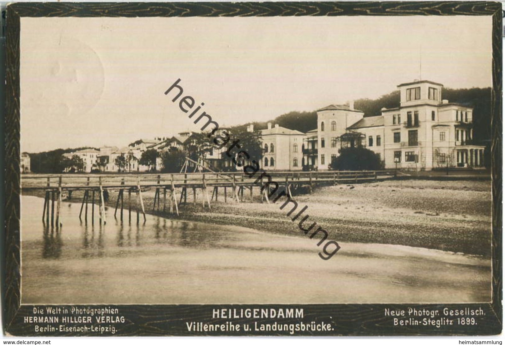 Heiligendamm - Villenreihe Und Landungsbrücke - Verlag Neue Photogr. Gesellsch. Berlin-Steglitz 1899 - Heiligendamm