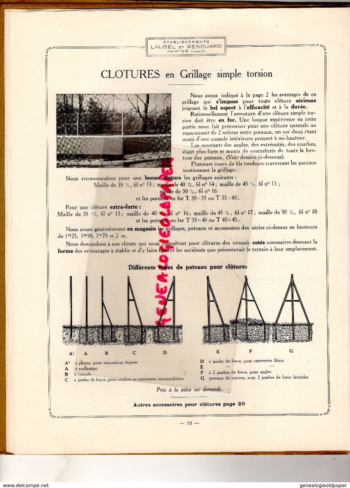 88-SAINT DIE-RARE BEAU CATALOGUE ETS. LAUGEL & RENOUARD-MEUBLES METALLIQUES-MARSEILLE-USINE FAING SAINTE MARGUERITE-1934