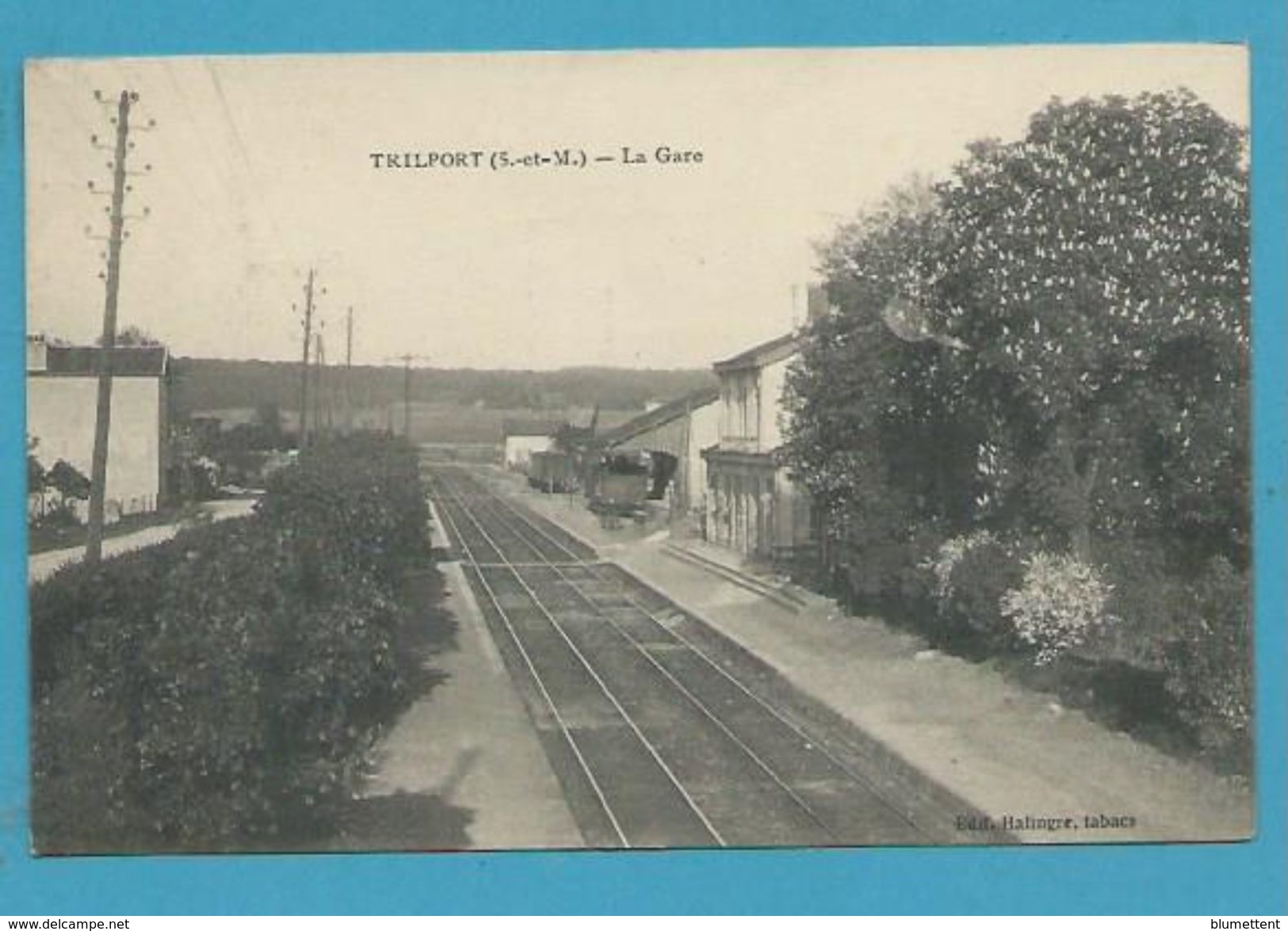 CPA - Chemin De Fer Gare De TRILPORT 77 - Autres & Non Classés