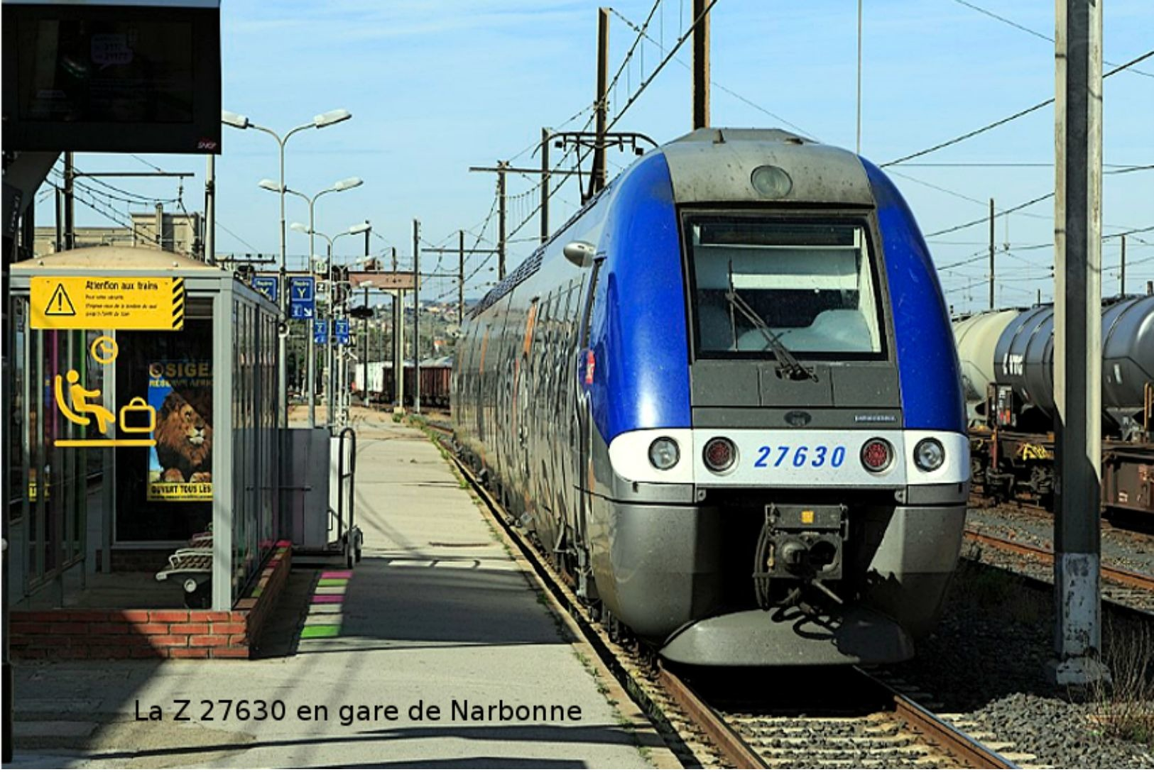 SNCF Série Z 27500 - La Z 27630 En Gare De Narbonne - Carte Photo Moderne - Trains