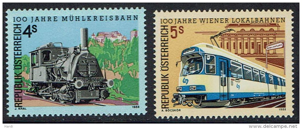 Österreich, "100 Jahre Mühlkreisbahn", MiNr 1916,1917, Feinst Postfrisch - Unused Stamps