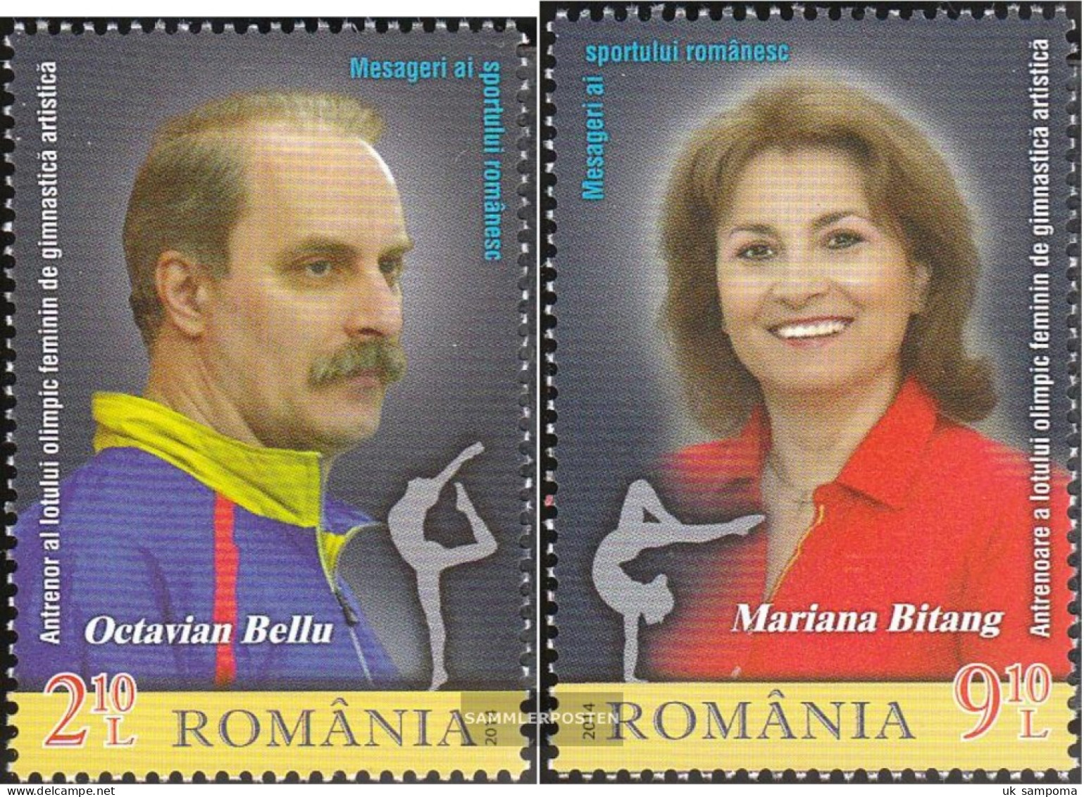 Romania 6830-6831 (complete Issue) Unmounted Mint / Never Hinged 2014 Ambassador Rumänischer Sports - Unused Stamps