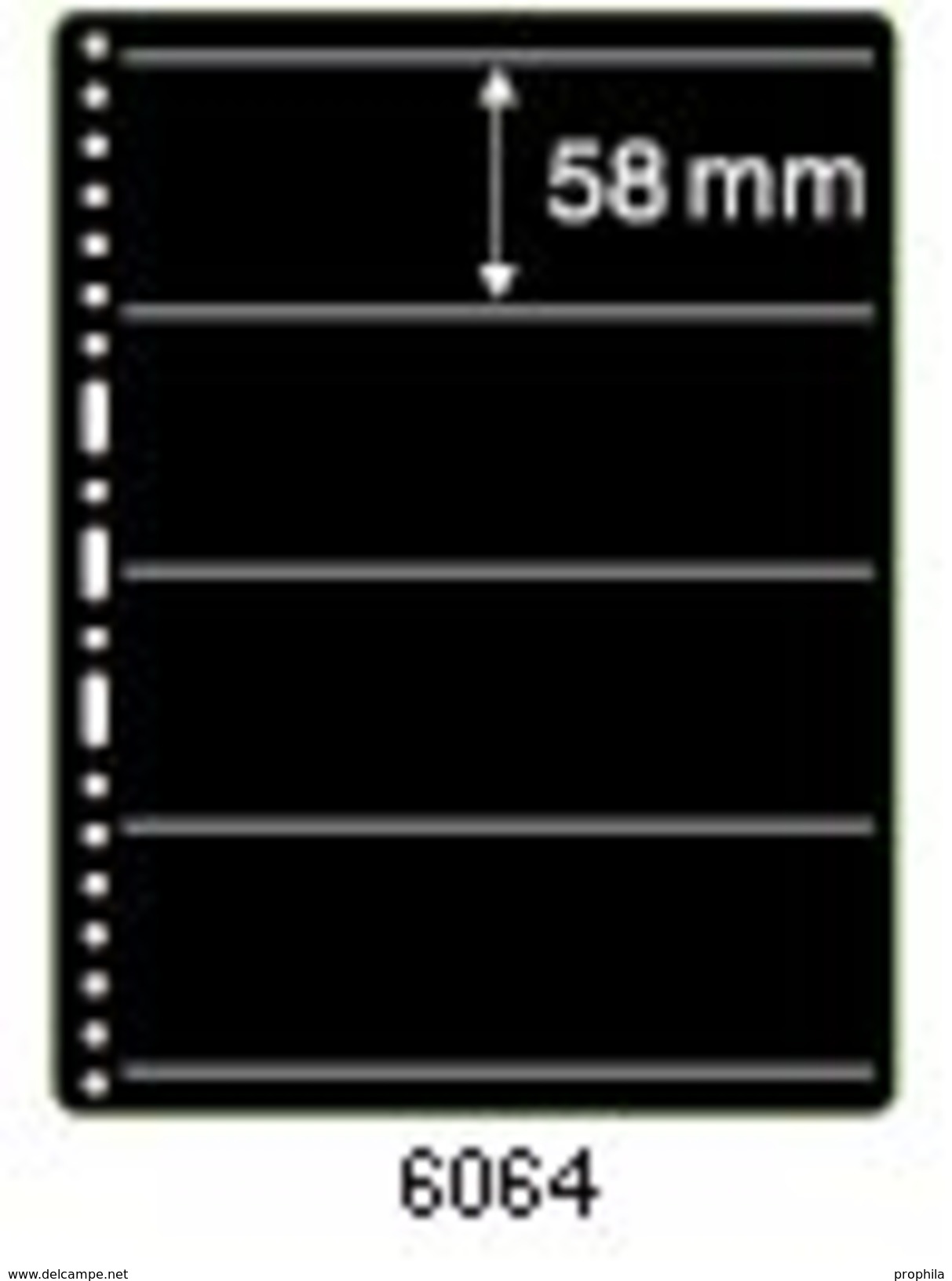 PRINZ Einsteckblätter 6774 Prinz-System, Doppelseitig 4 Fächer Je 58 Mm Höhe - Blankoblätter