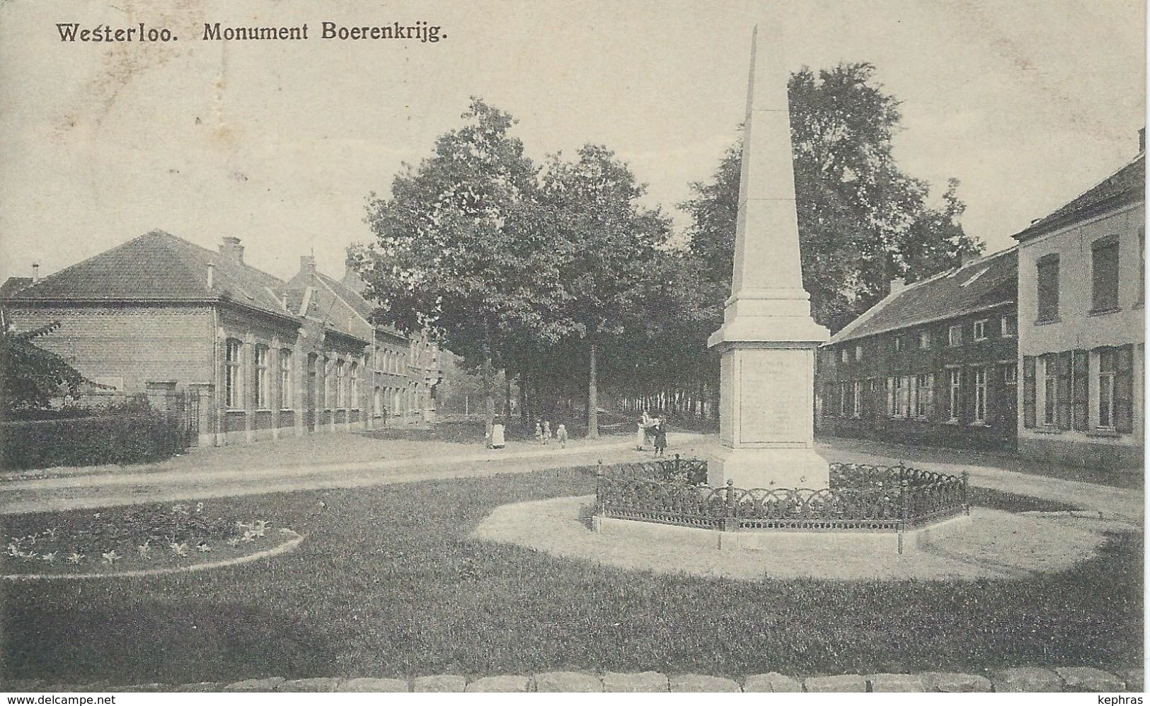 WESTERLO - WESTERLOO : Monument Boerenkrijg - RARE CPA - Cachet De La Poste 1916 - Westerlo