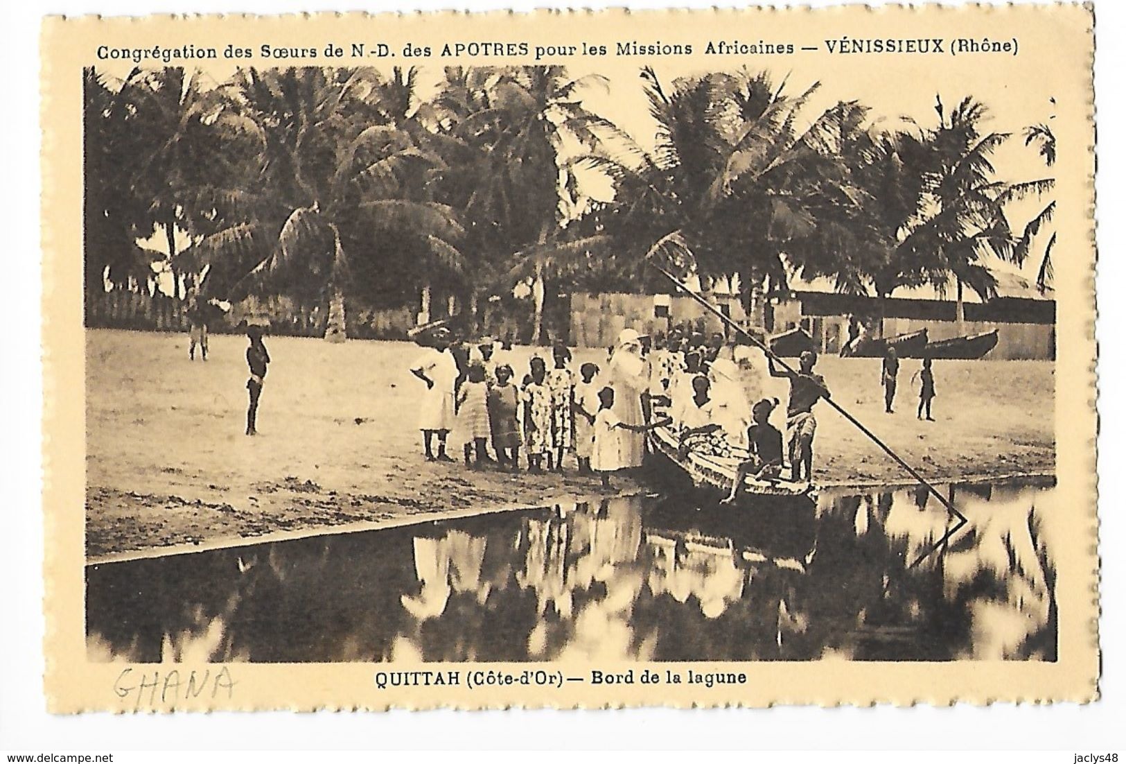 GHANA (côte D'Or) Bord De La Lagune -   - L 1 - Ghana - Gold Coast