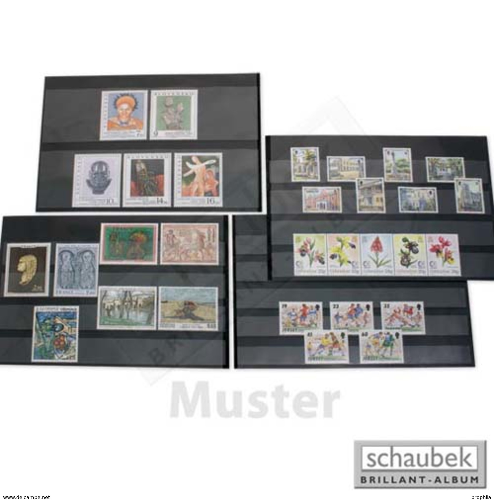 Schaubek V505/S Versand-Einsteckkarten Mit Schutzblatt, 5 Streifen 210 Mm X 148 Mm, Packung Mit 100 Stück - Cartes De Stockage