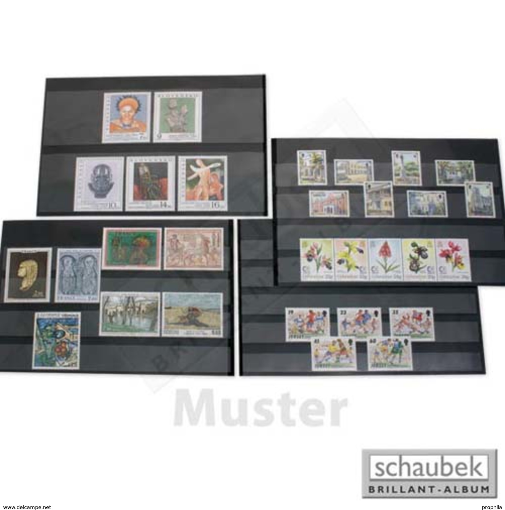 Schaubek V505/S Versand-Einsteckkarten Mit Schutzblatt, 5 Streifen 210 Mm X 148 Mm, Packung Mit 100 Stück - Verzamelmapjes
