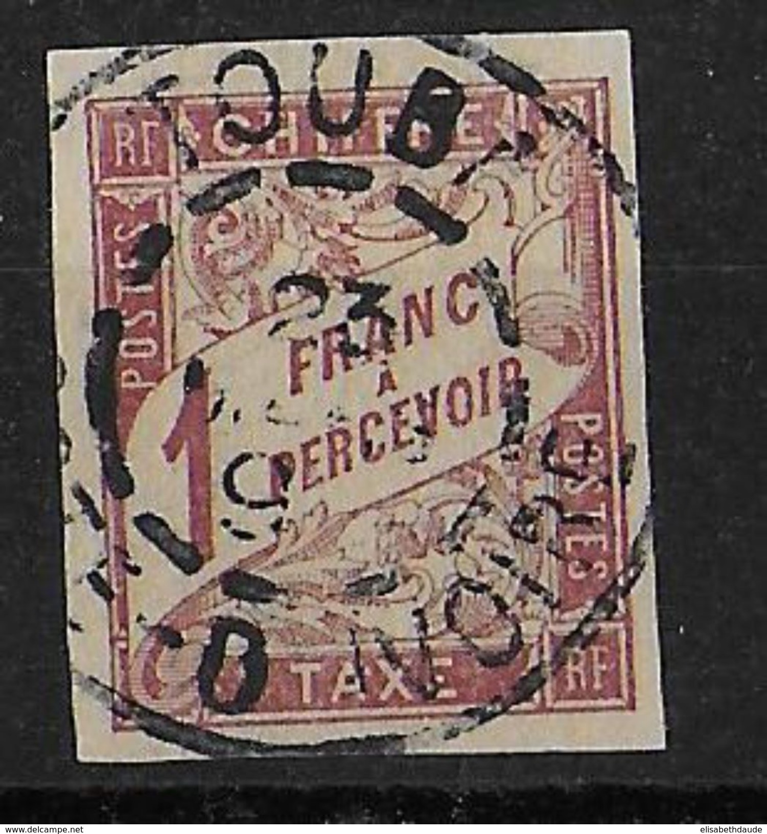 COLONIES GENERALES -  TAXE DUVAL YT N°26 OBLITERE TOUBA COTE D'IVOIRE - Postage Due