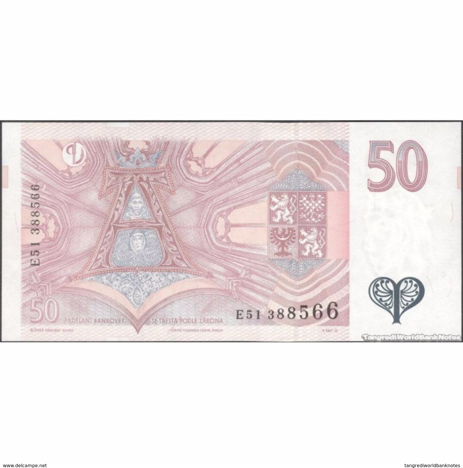 TWN - CZECH REPUBLIC 17 - 50 Korun Ceskych 1997 Series E51 UNC - Repubblica Ceca