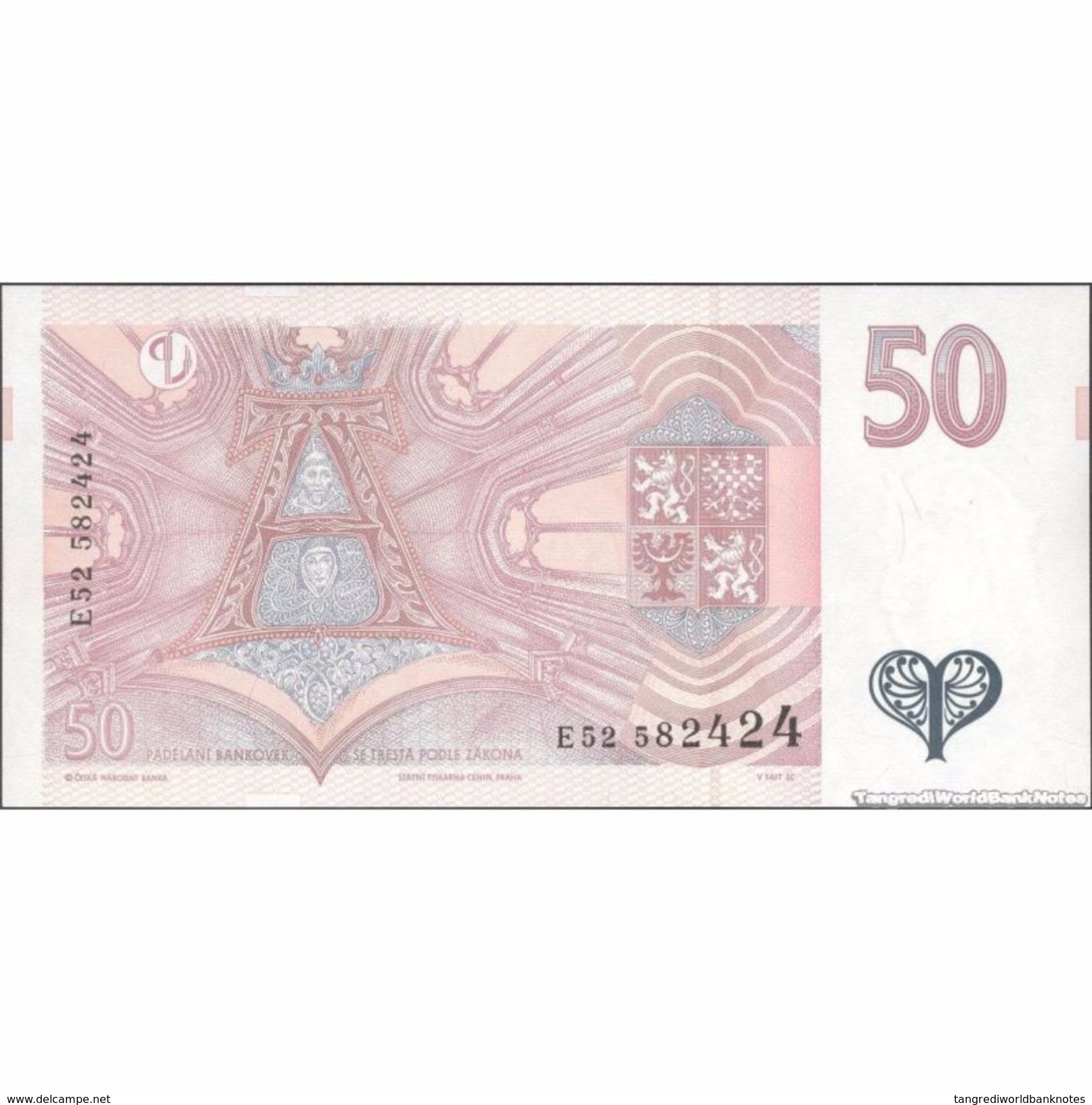 TWN - CZECH REPUBLIC 17 - 50 Korun Ceskych 1997 Series E52 UNC - Repubblica Ceca