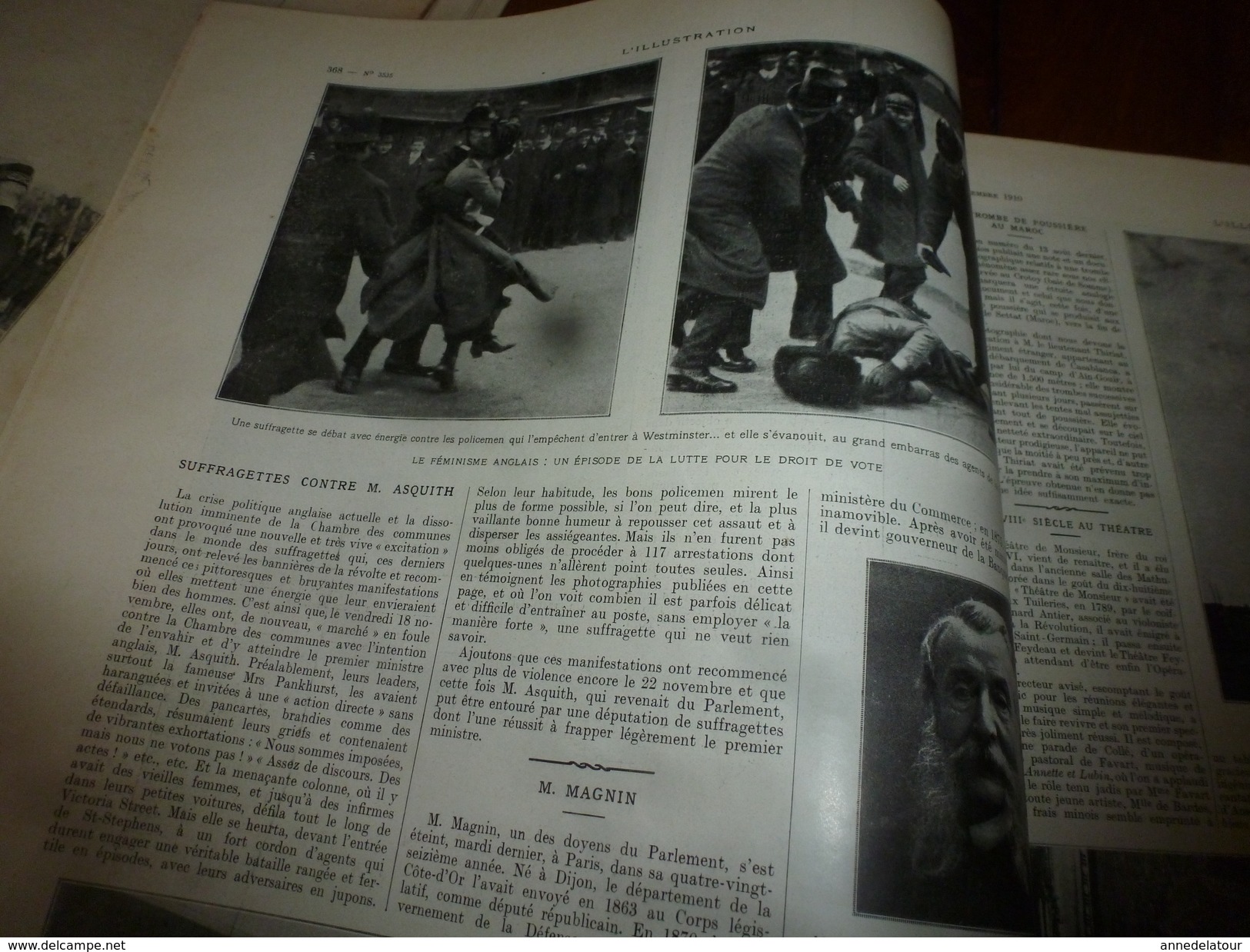 1910 L'ILLUSTRATION:Elisabeth de Belgique;Fin TOLSTOÏ;Féministe anglais;Tombeau de KOUANG-SU;Révolution à Lisbonne;etc